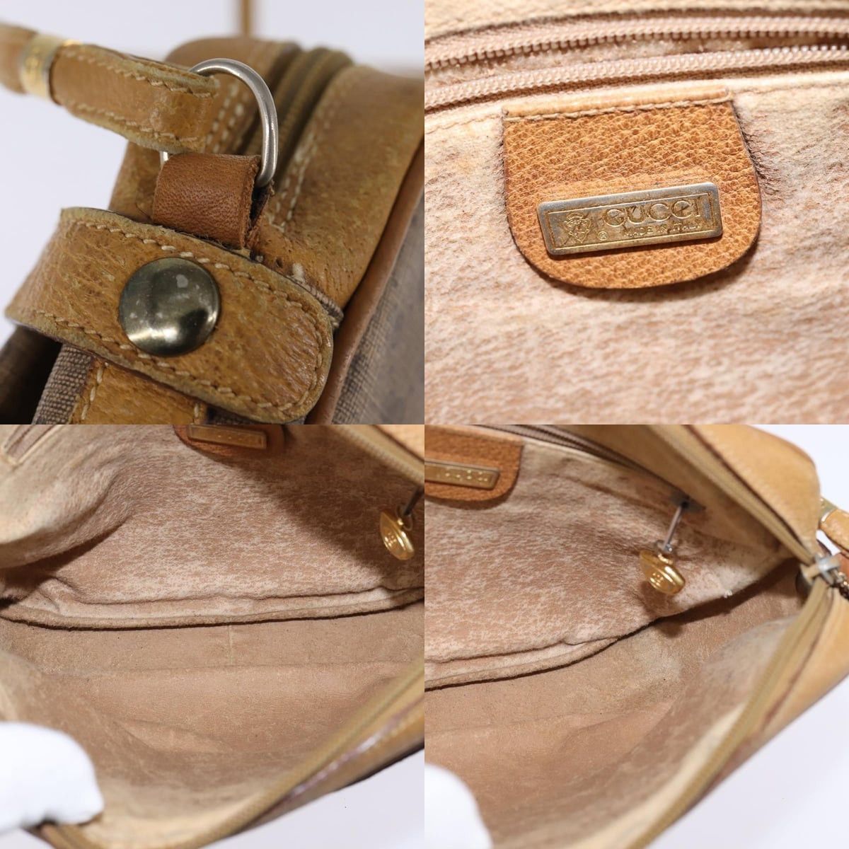 Gucci GUCCI Micro GG Supreme Shoulder Bag Pvc Beige Gold Size ONE SIZE - 11 Thumbnail