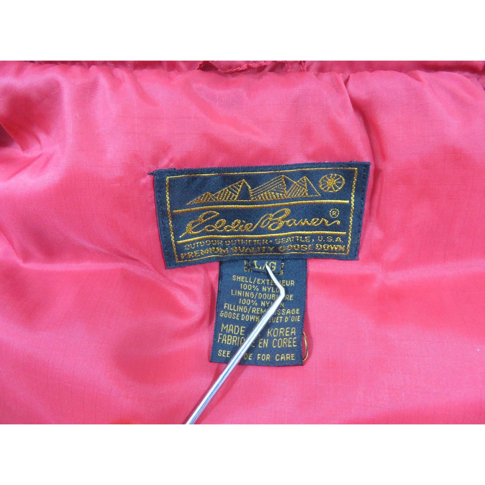 Eddie Bauer Eddie Bauer Outerwear Down Puffer Vest Red Sz L 1980s Size US L / EU 52-54 / 3 - 4 Thumbnail