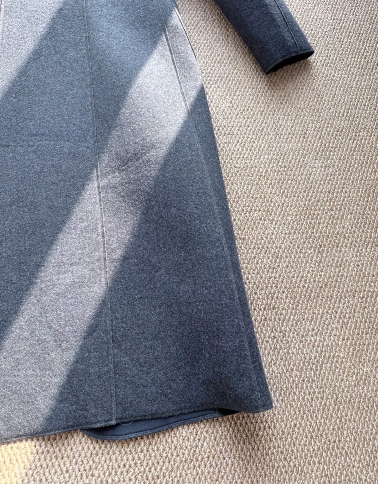 Comme des Garcons COMME des GARÇONS Dark Grey Wool Stand Collar Coat K23 Size US S / EU 44-46 / 1 - 5 Thumbnail