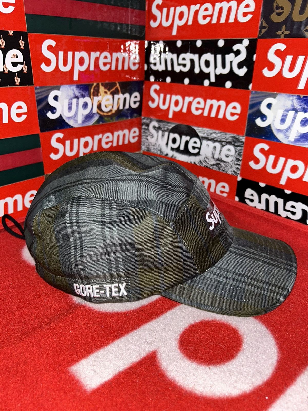 Supreme Supreme GORE-TEX Tech Camp Cap Olive Plaid FW21 NEW Size ONE SIZE - 3 Thumbnail