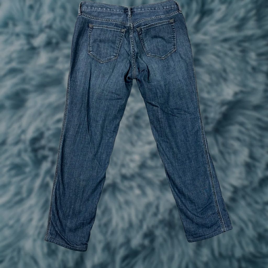 Eddie Bauer Eddie Bauer Jeans Denim Plaid Lined Boyfriend Relaxed Womens 4P Blue Winter Fall 27in Inseam Mens? Size 27" / US 4 / IT 40 - 1 Thumbnail