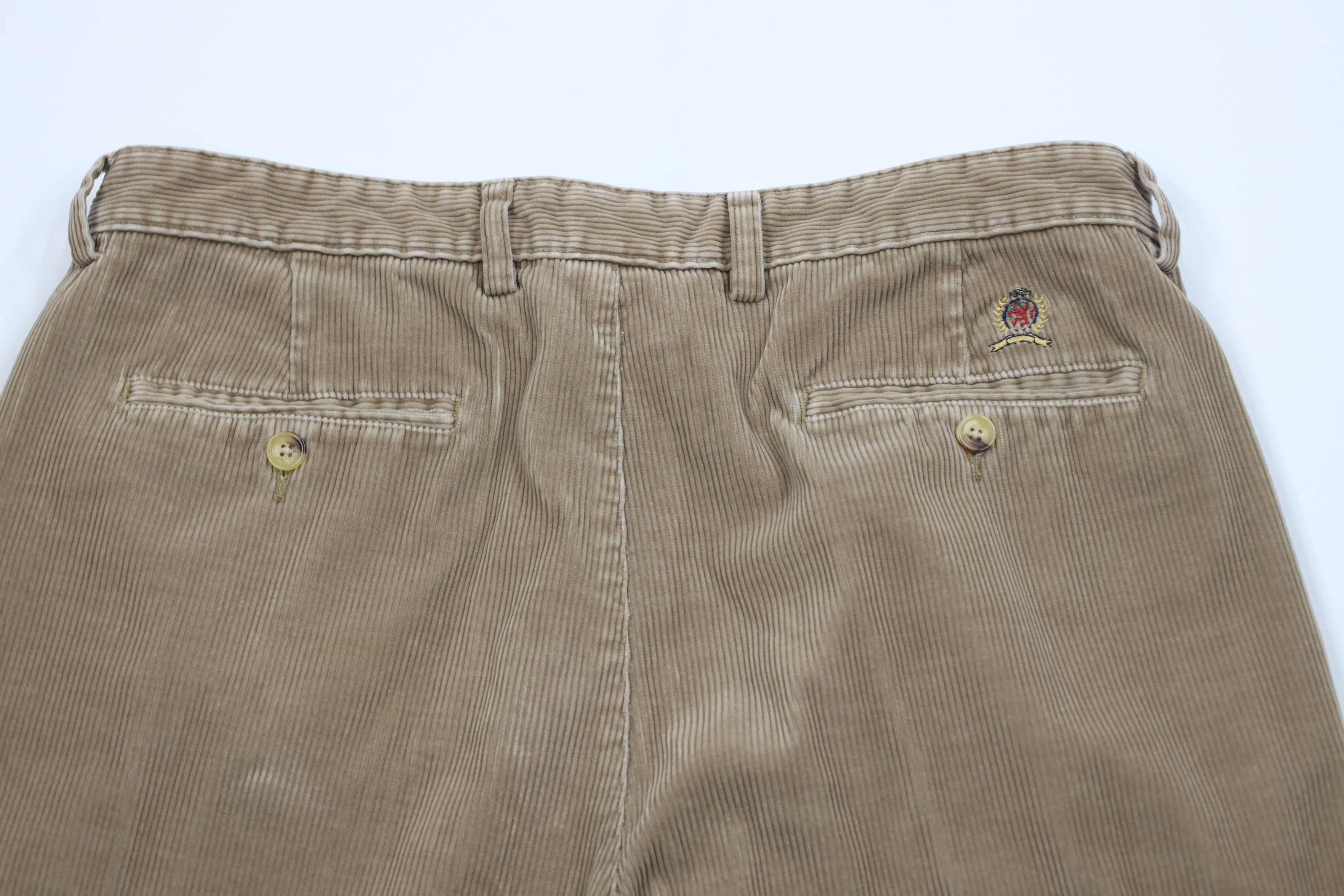 Tommy Hilfiger Vintage 90s Tommy Hilfiger Wide Leg Corduroy Chino Pants Size US 34 / EU 50 - 9 Thumbnail