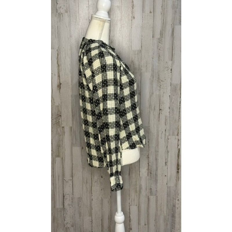 Anthropologie Anthropologie Pilcro Women's Plaid Button-Up Shirt Black Size S / US 4 / IT 40 - 3 Thumbnail