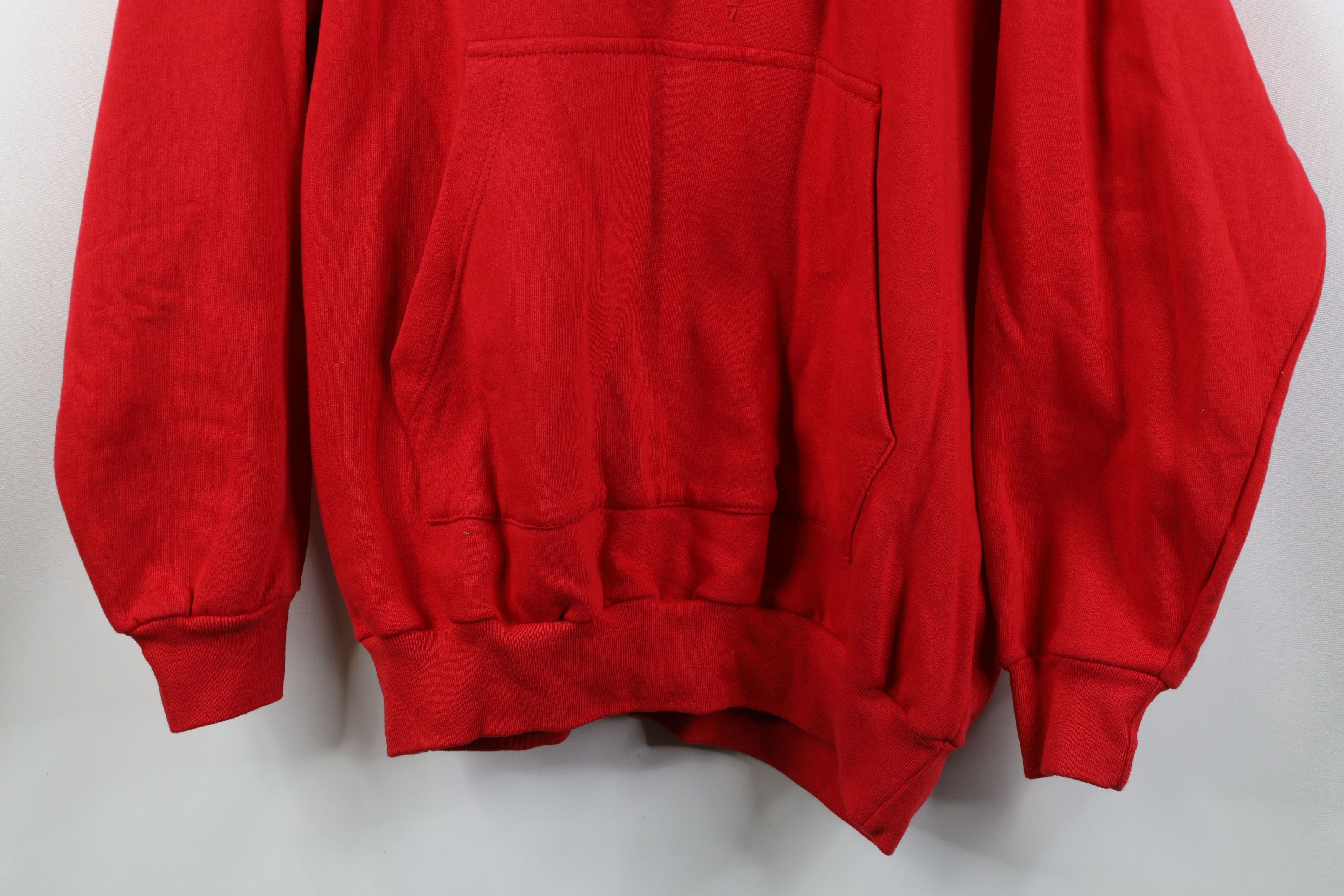 Vintage Vintage 90s Spalding Basketball Spell Hoodie Sweatshirt Red Size US L / EU 52-54 / 3 - 3 Thumbnail