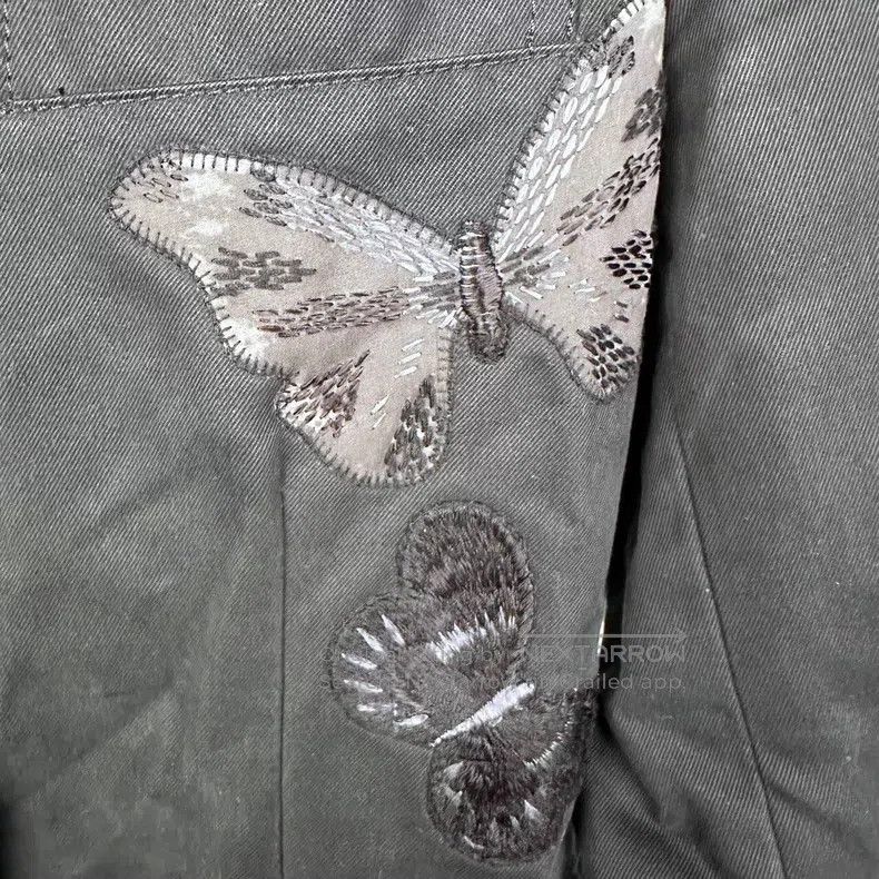 Valentino Valentino Black embroidered heavy work butterfly jacket Size US XS / EU 42 / 0 - 3 Thumbnail