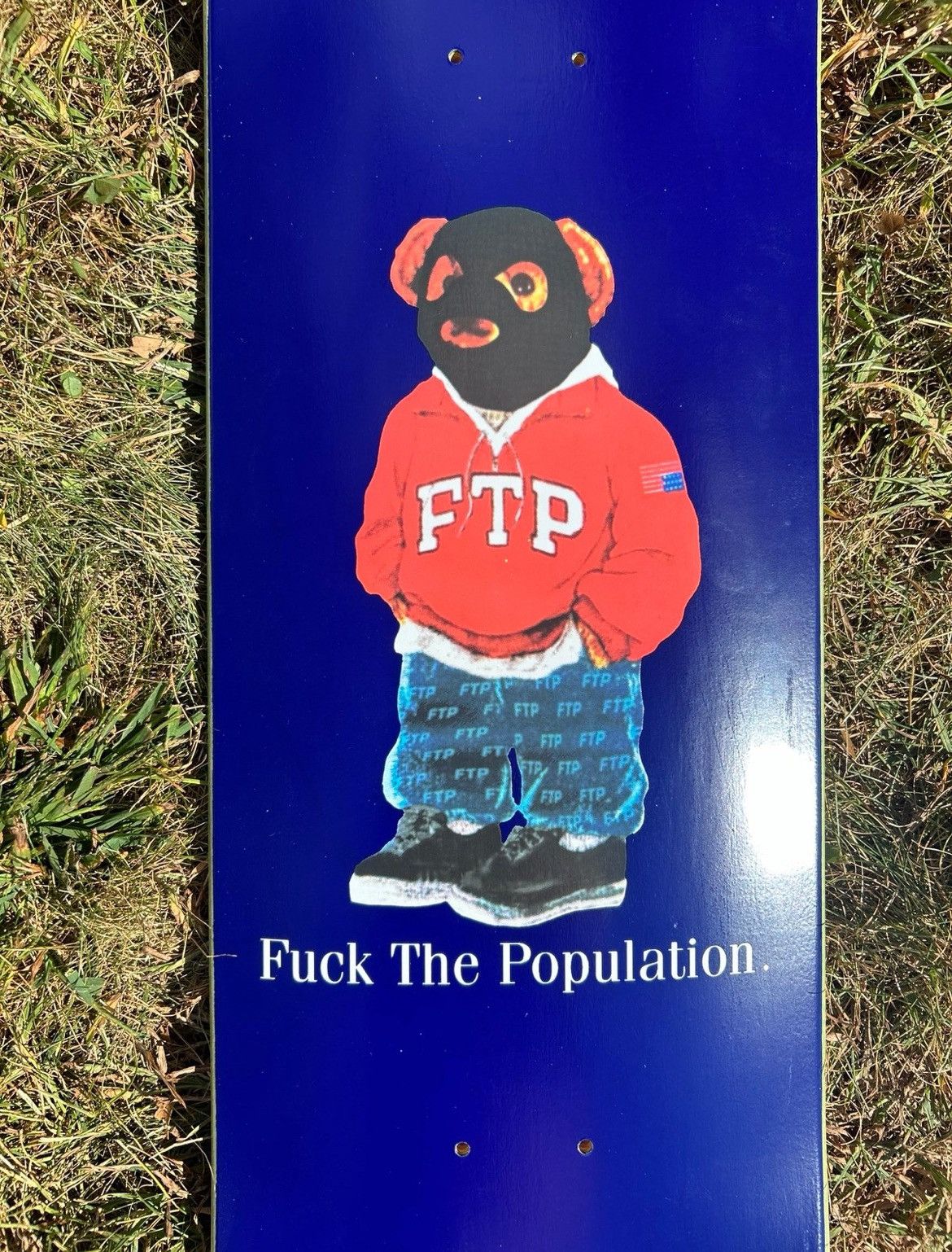 Fuck The Population FTP Bear Skateboard Deck - 8.5 Size ONE SIZE - 4 Thumbnail
