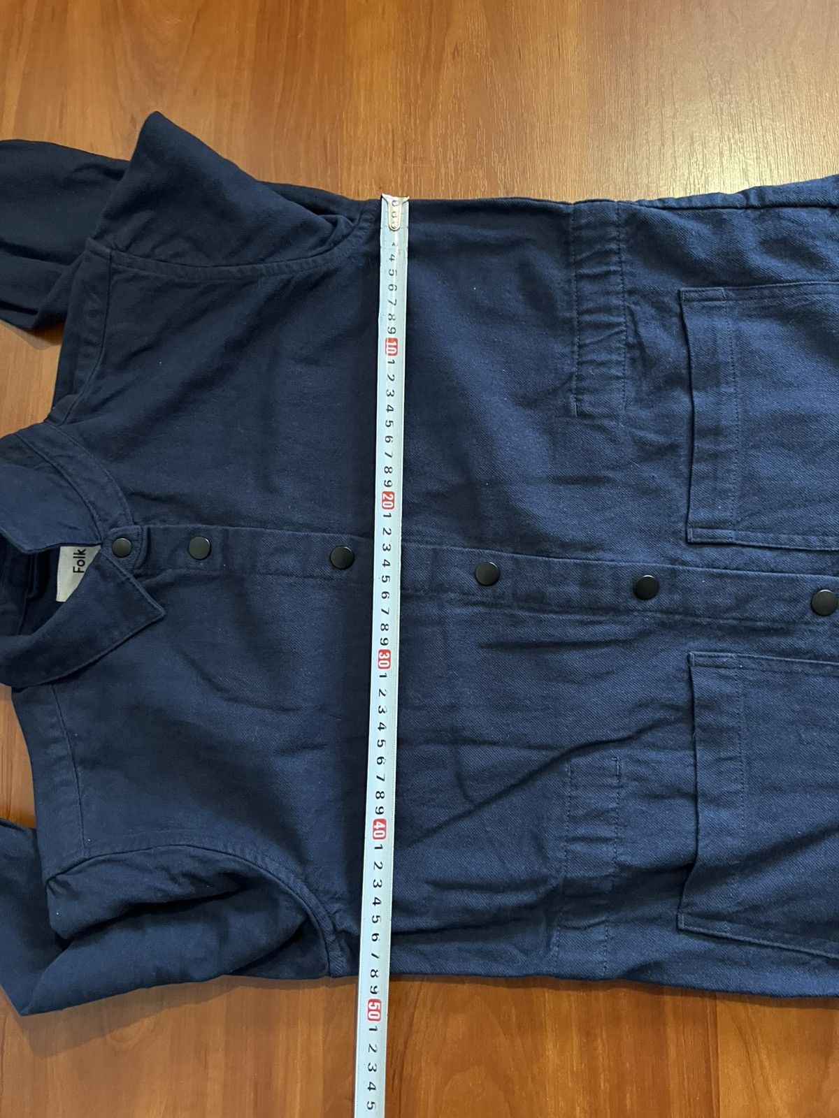 Folk FOLK DESIGN LINE COTTON NAVY BUTTON SHIRT SIZE S Size US S / EU 44-46 / 1 - 13 Thumbnail