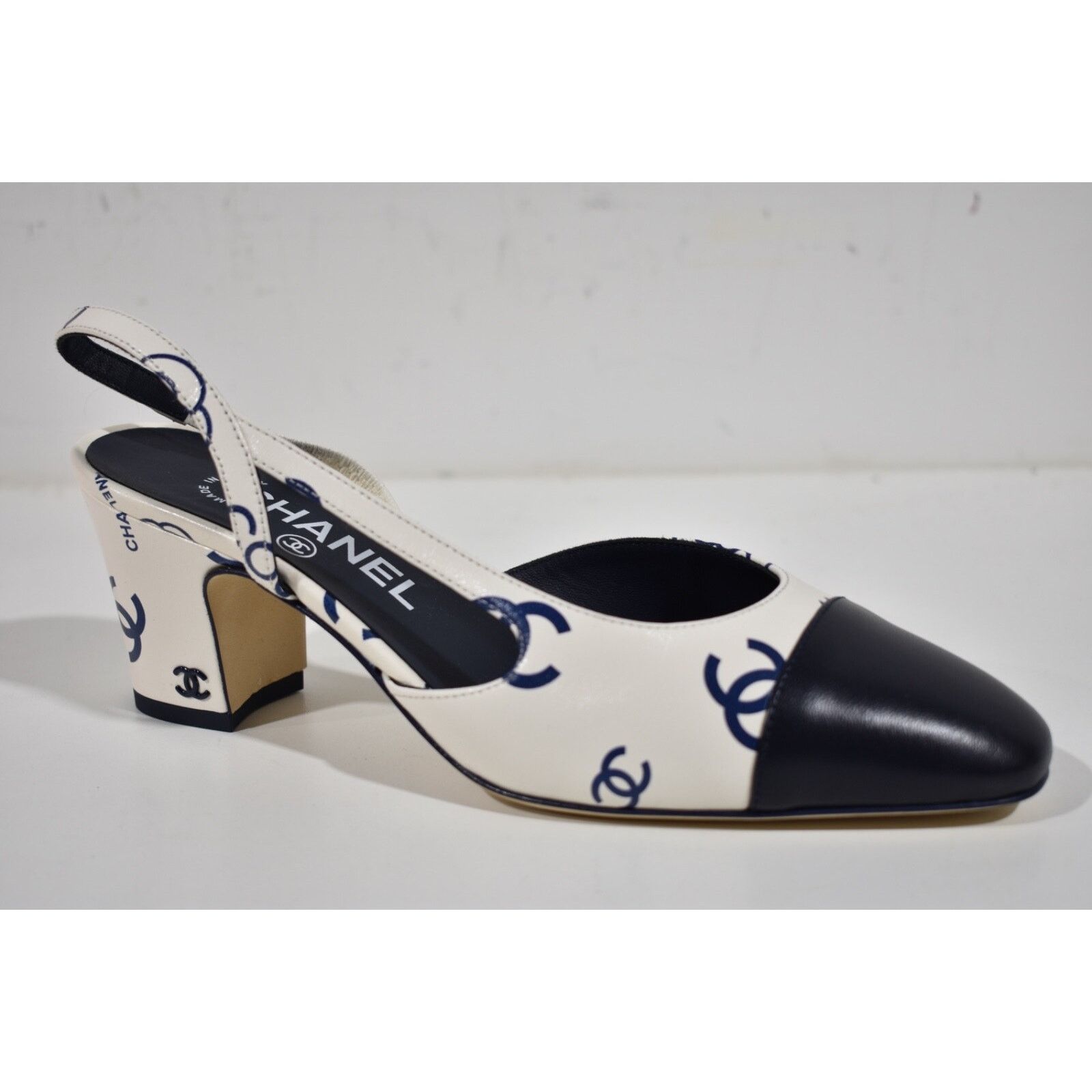 Chanel 23P Mademoiselle Coco Sling CC Logo Slingback Sandal Heel 40 Size US 10 / IT 40 - 3 Thumbnail