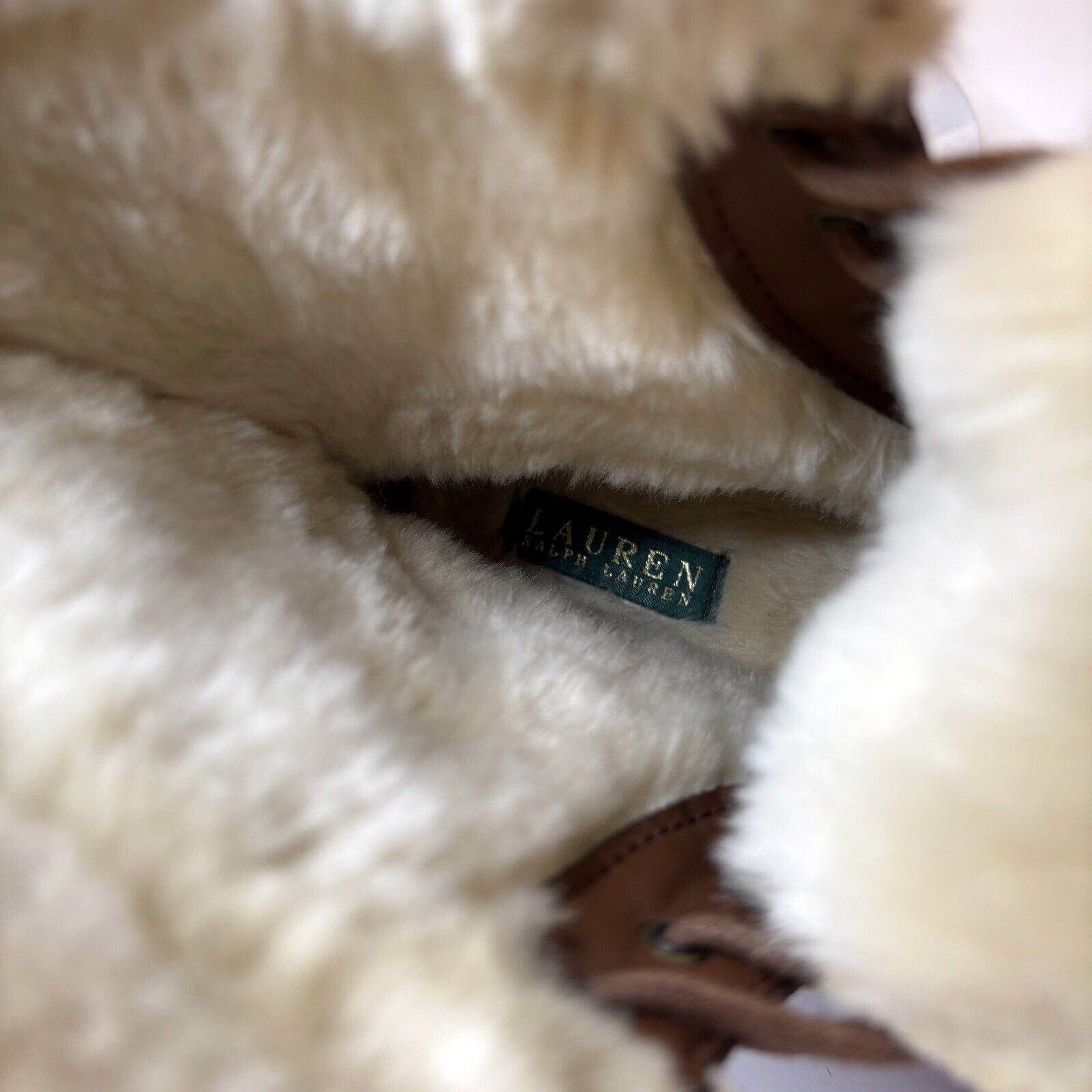 Lauren Ralph Lauren Ralph Lauren Quinta Brown Leather Shearling Boots Size 6 B Size US 6 / IT 36 - 10 Thumbnail