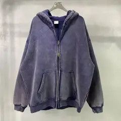 VIBE Red Batik Fleece Zippered Hoodie Size US L / EU 52-54 / 3 - 6 Thumbnail