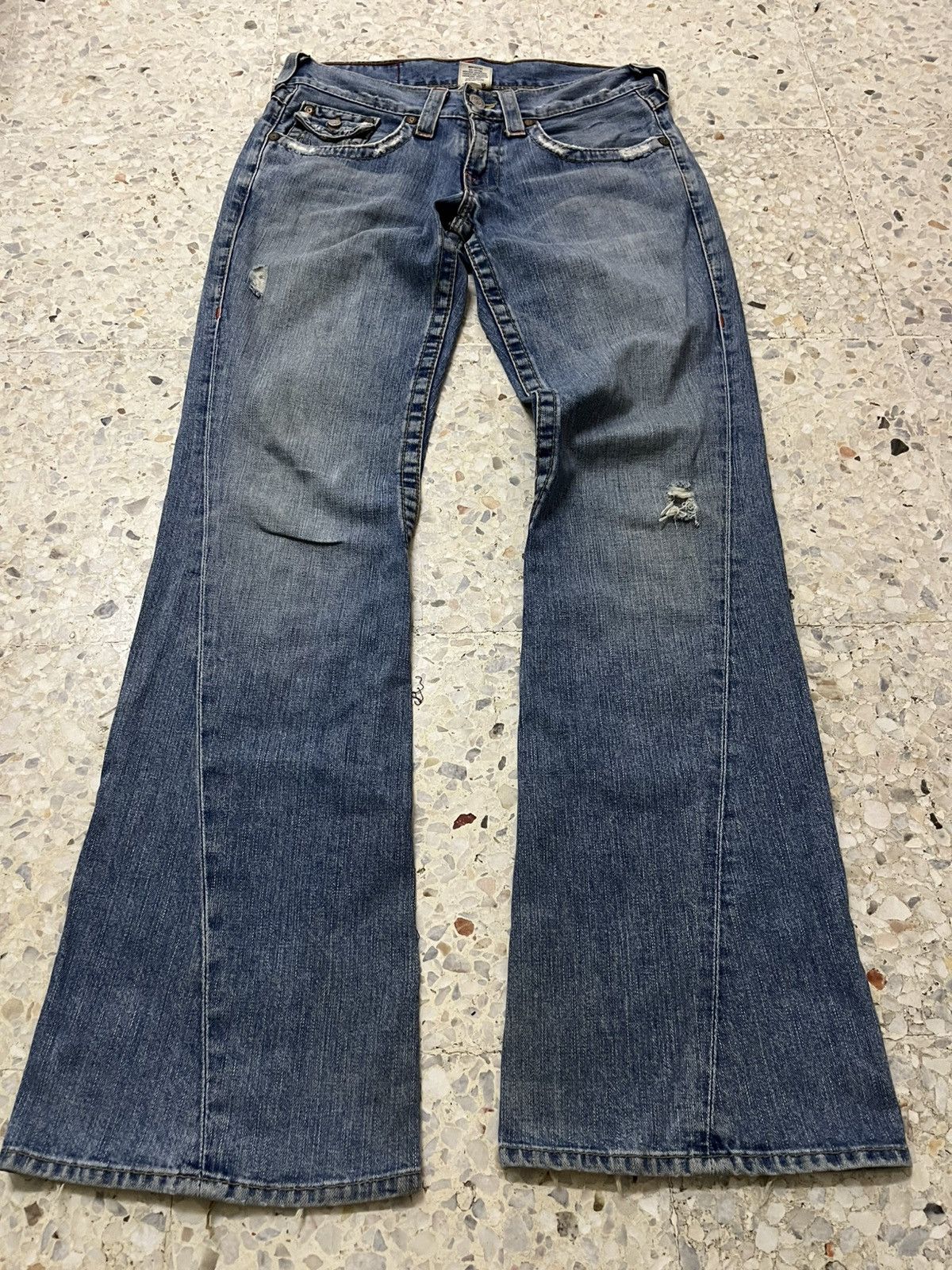 True Religion Vintage true religion bootcut distressed denim Size US 32 / EU 48 - 14 Thumbnail