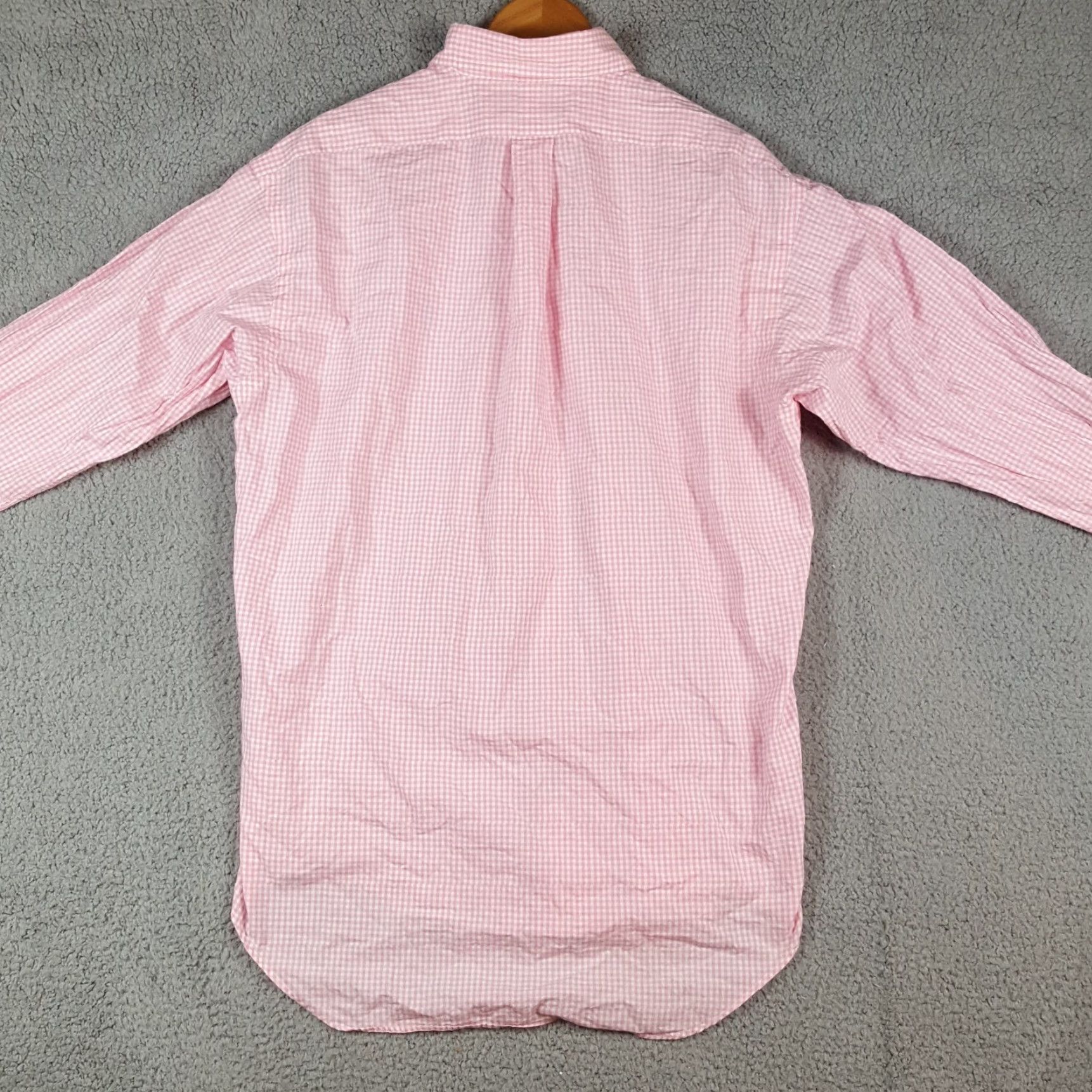 Ralph Lauren VINTAGE Ralph Lauren Pink Gingham Plaid Button-Up Shirt Men's XL Pony Logo Long Sleeve Collared Retro Preppy Size US XL / EU 56 / 4 - 5 Thumbnail