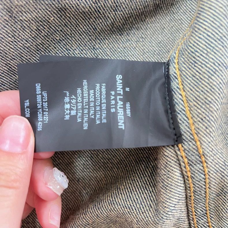 Saint Laurent Paris Saint Laurent Paris Saint Laurent Denim Jacket-2506 Size US M / EU 48-50 / 2 - 3 Thumbnail
