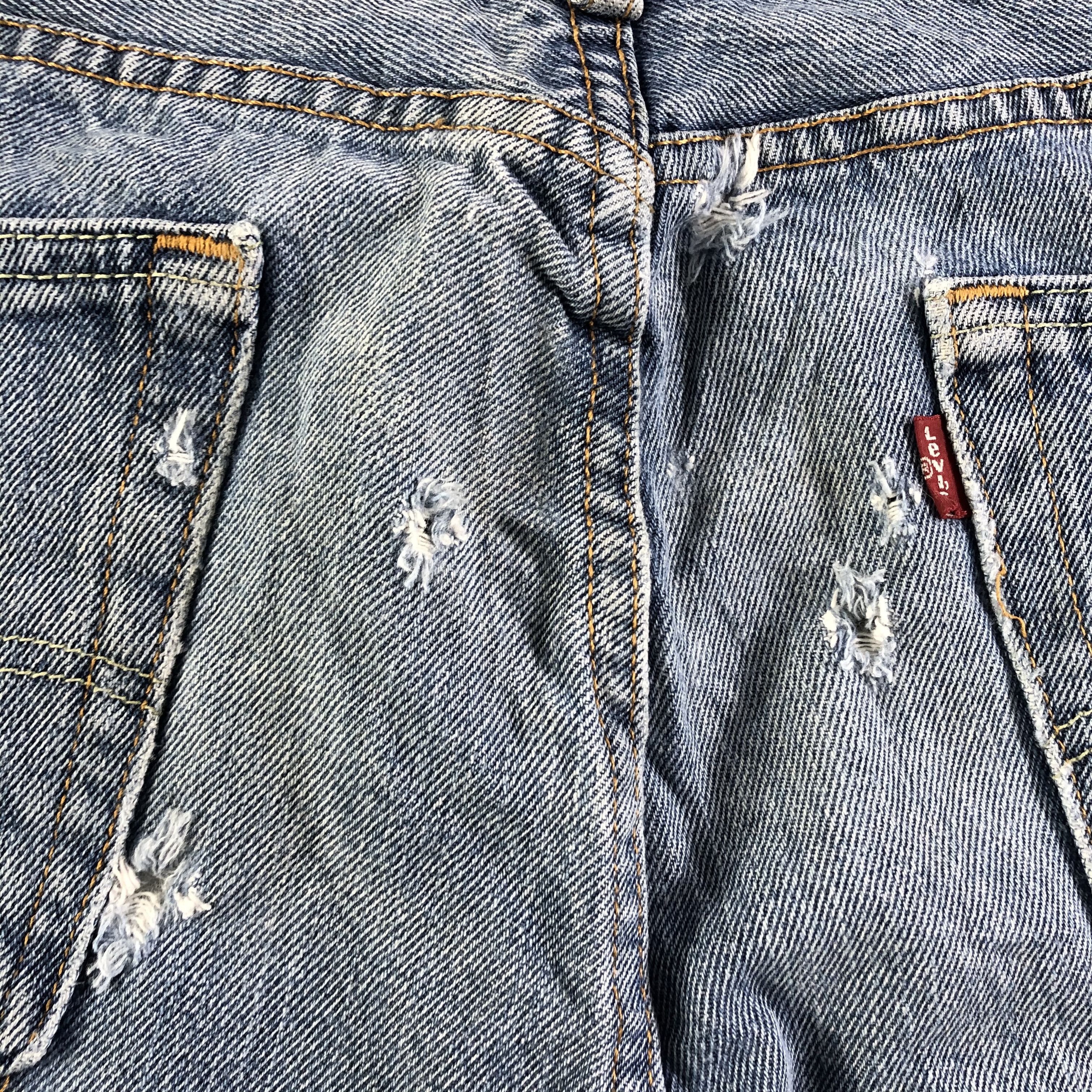 Levi's Vintage Blue Wash Levis 505 Jeans-J3039 Size US 35 - 7 Thumbnail
