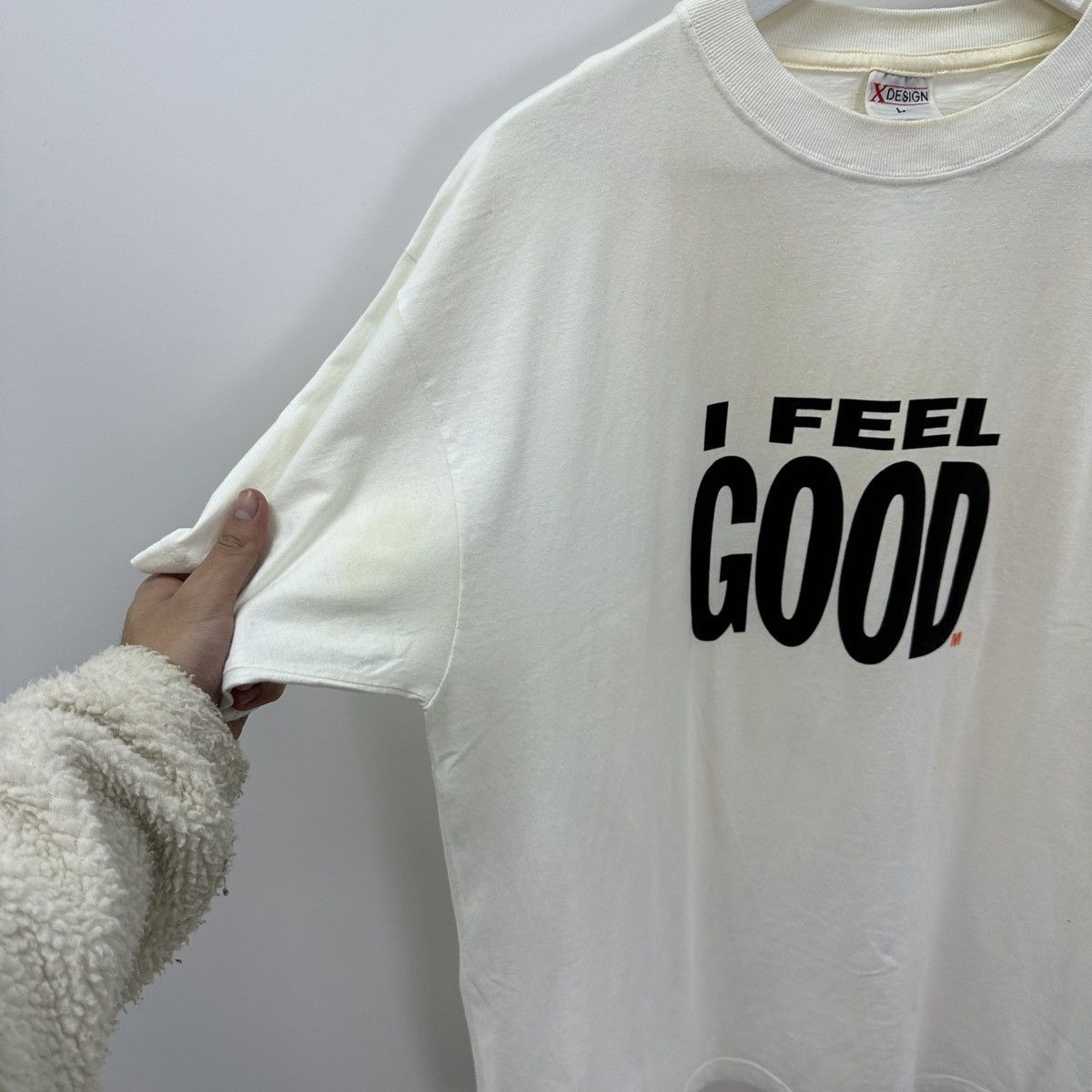 Vintage Vintage 90s I feel Good tee y2k drugs weed humor hype og Size US L / EU 52-54 / 3 - 6 Thumbnail