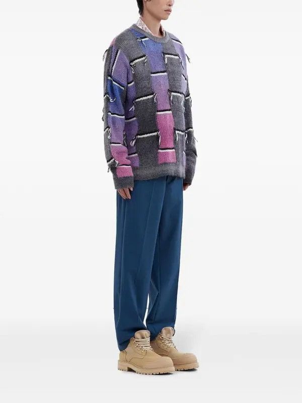 Marni o1w1db11125 Logo Trousers in Blue Size US 32 / EU 48 - 4 Thumbnail