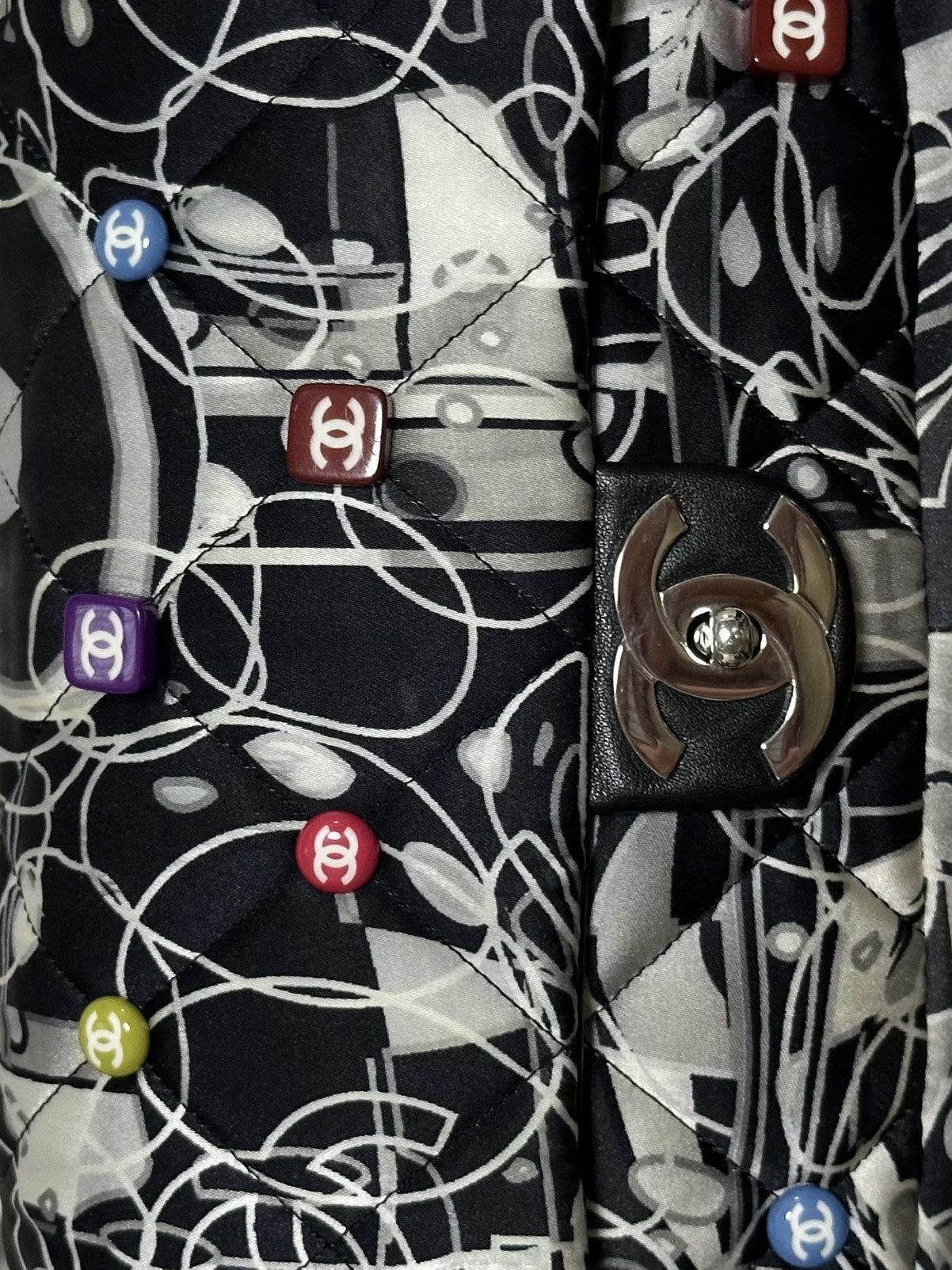 Chanel CHANEL 2008 Kaleidoscope Satin Quilted Chain Timeless Bag Size ONE SIZE - 6 Thumbnail