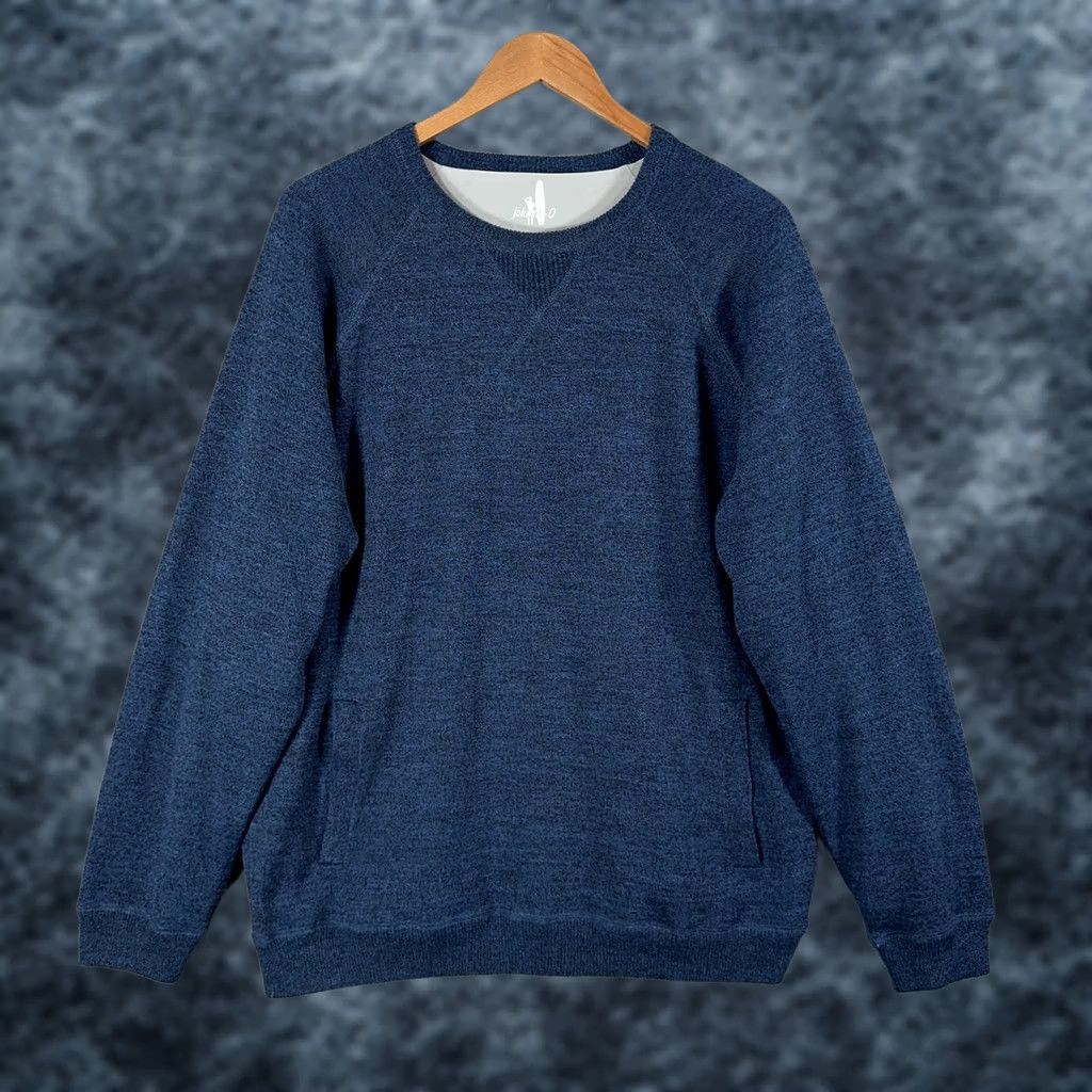 johnnie-O johnnie-O Chilton Merino Wool Pullover Crewneck Blue Lined Pockets Mens Large Size US L / EU 52-54 / 3 - 1 Thumbnail