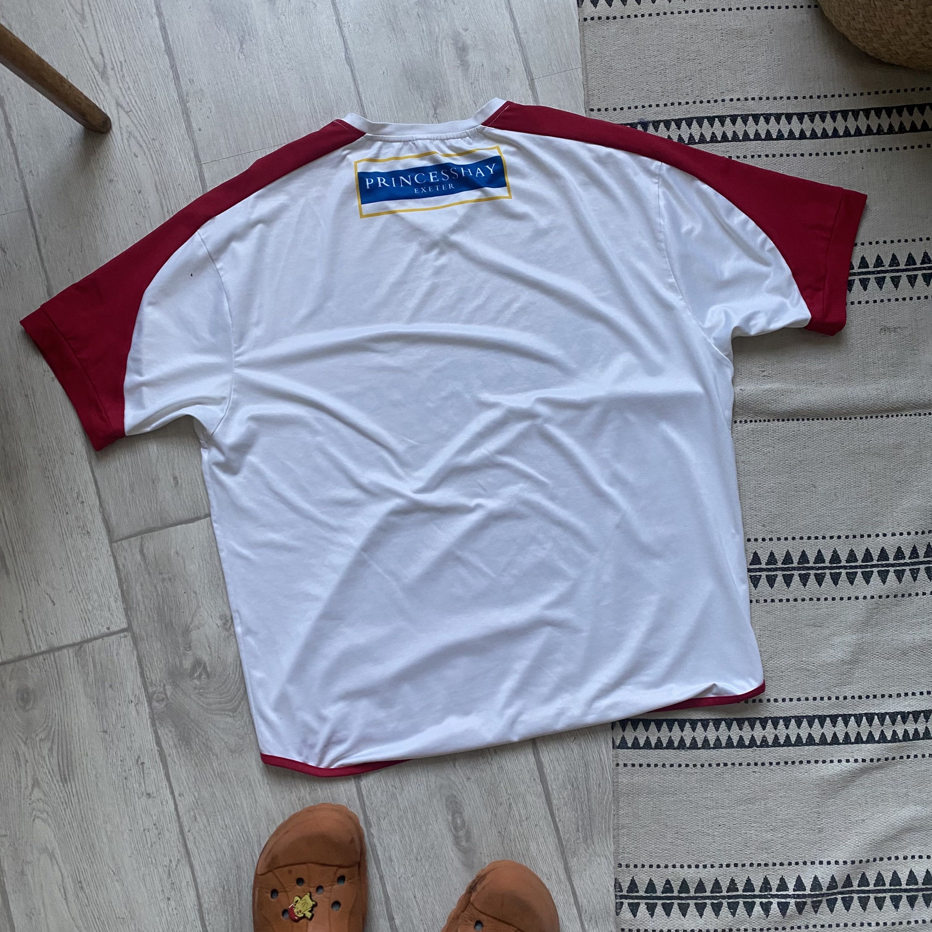 Umbro ⚽️ Vintage England Exeter City FC jersey Soccer Blockore Size US M / EU 48-50 / 2 - 8 Thumbnail