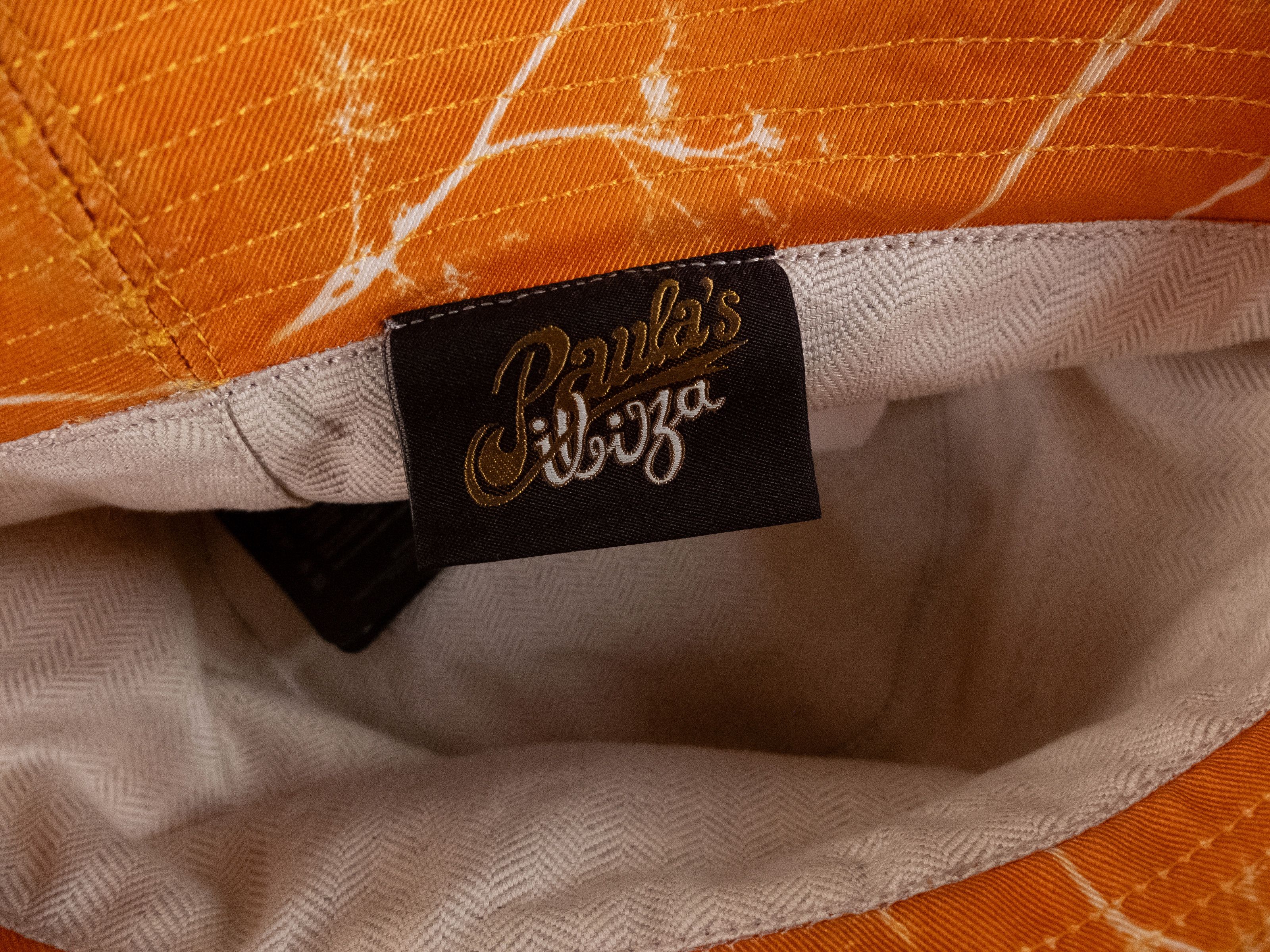 Loewe LOEWE Paula's Ibiza orange fennel print bucket hat authentic Size ONE SIZE - 7 Thumbnail
