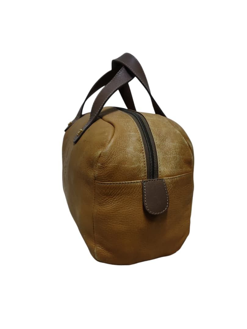 Loewe VINTAGE LOEWE Anagram Leather Handbag Boston Bag Brown Camel Size ONE SIZE - 2 Thumbnail