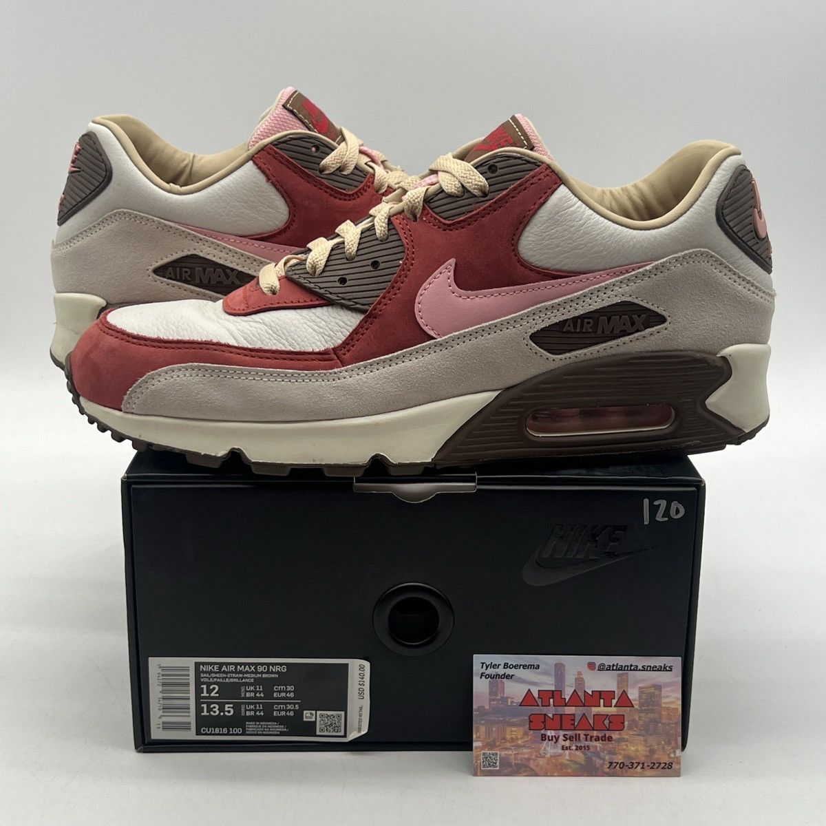 Nike Dqm x air max 90 bacon Size US 12 / EU 45 - 1 Thumbnail