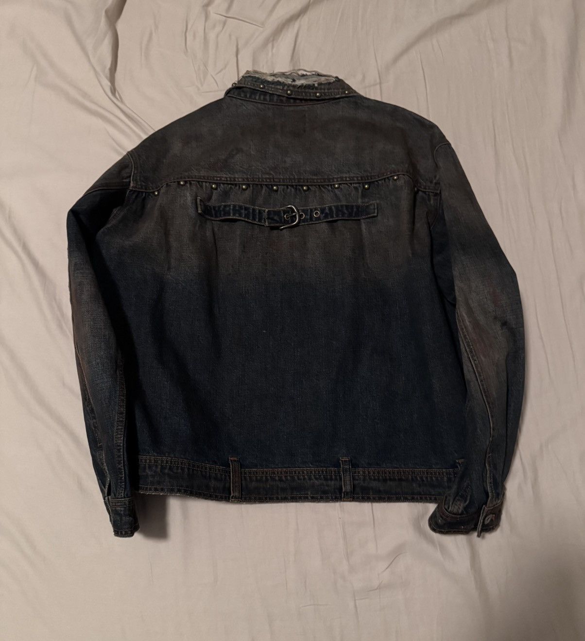 Other Regen Zone 25SS Distressed Denim Jacket Size US L / EU 52-54 / 3 - 2 Thumbnail
