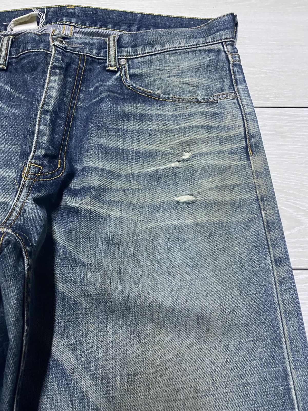 realmad HECTIC Vintage Real Hectic Mud Wash Grunge Distressed Baggy Jeans Size US 35 - 8 Thumbnail