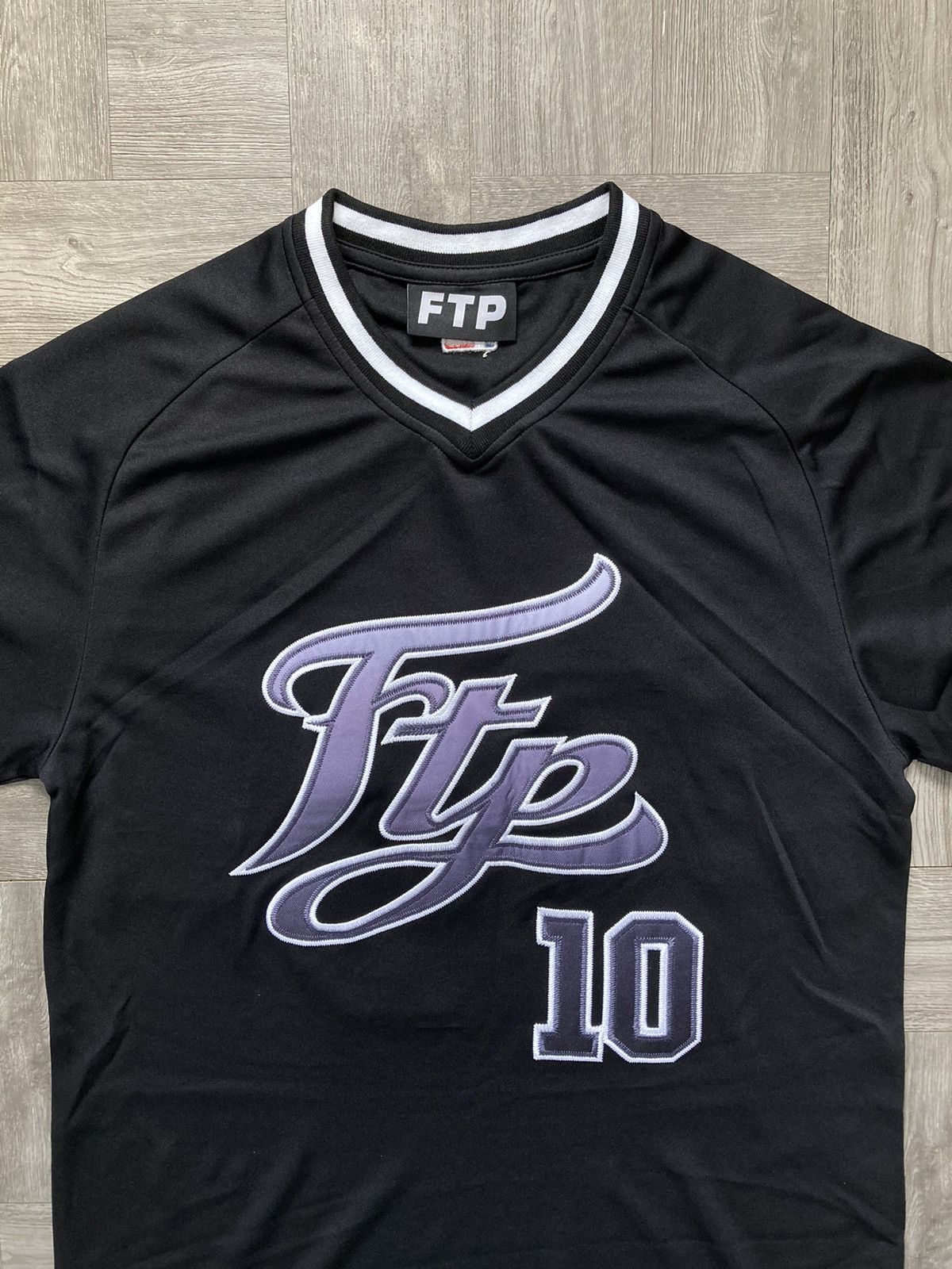 Fuck The Population FTP Script Pullover Baseball Jersey Size US M / EU 48-50 / 2 - 2 Thumbnail