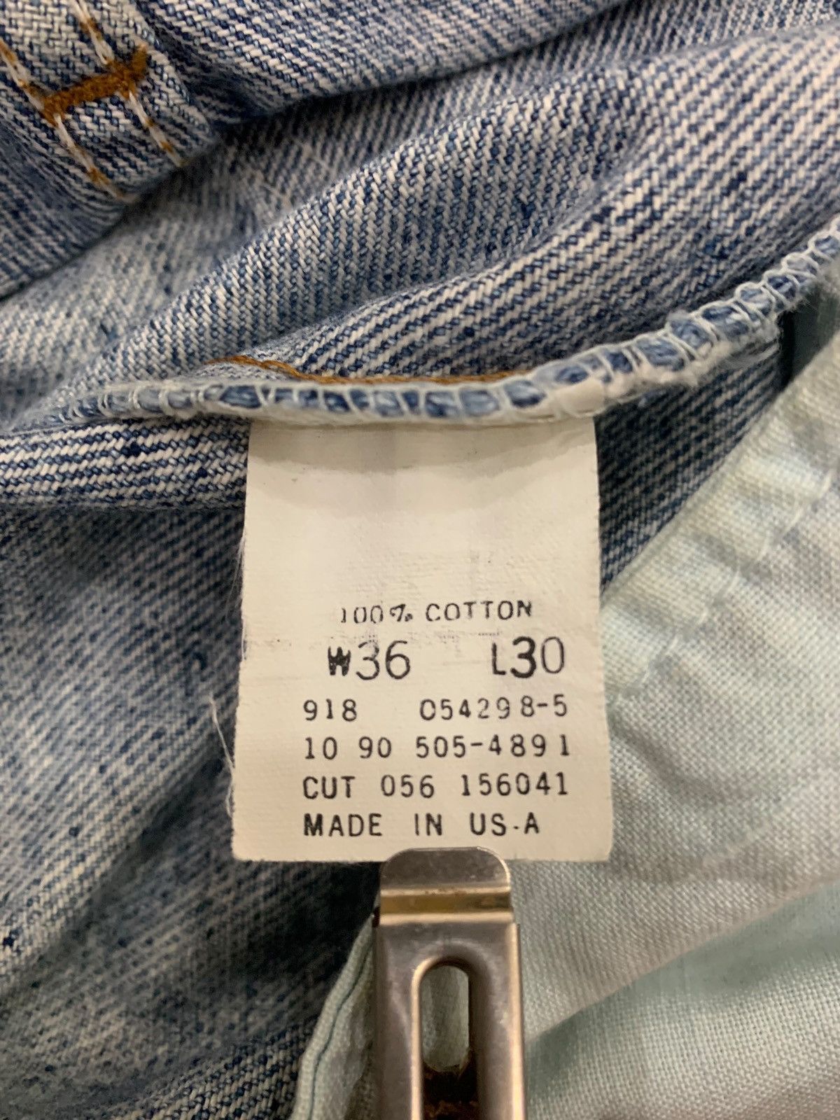 Levi's Vintage Levis USA Distressed Mudwash Denim Pants (AC8) Size US 35 - 15 Thumbnail