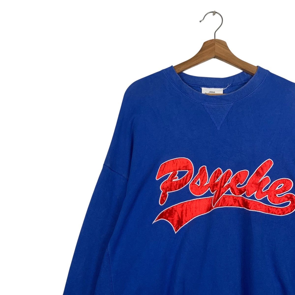 Japanese Brand Attitude Make Style! PSYCHO Crewneck Sweatshirt #3606-C165 Size US XL / EU 56 / 4 - 3 Thumbnail