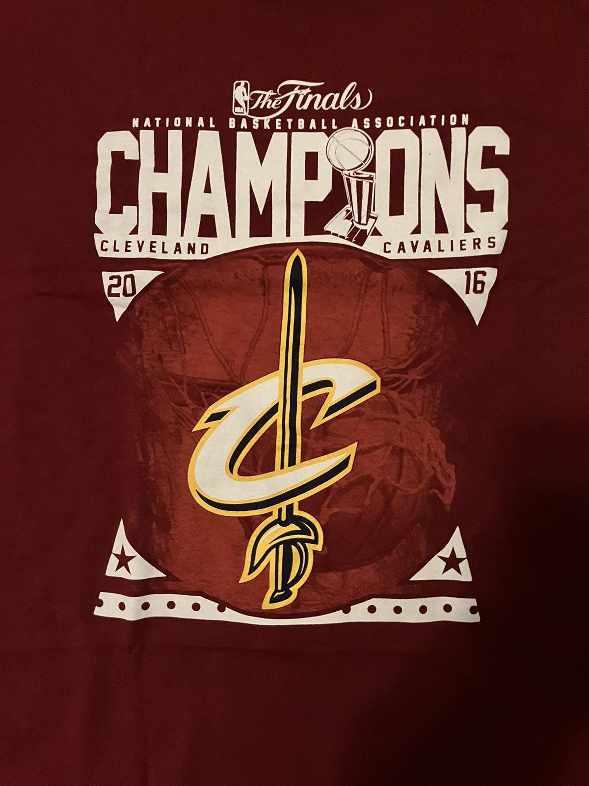 NBA × Vintage 2016 Cleveland Cavs Champs Tee Shirt Size US L / EU 52-54 / 3 - 2 Thumbnail