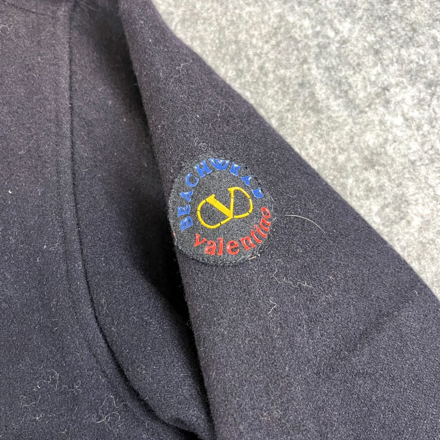 Valentino VINTAGE Valentino Blazer Mens XL Wool Navy Blue Italy Designer Blazer Set Size 46R - 5 Thumbnail