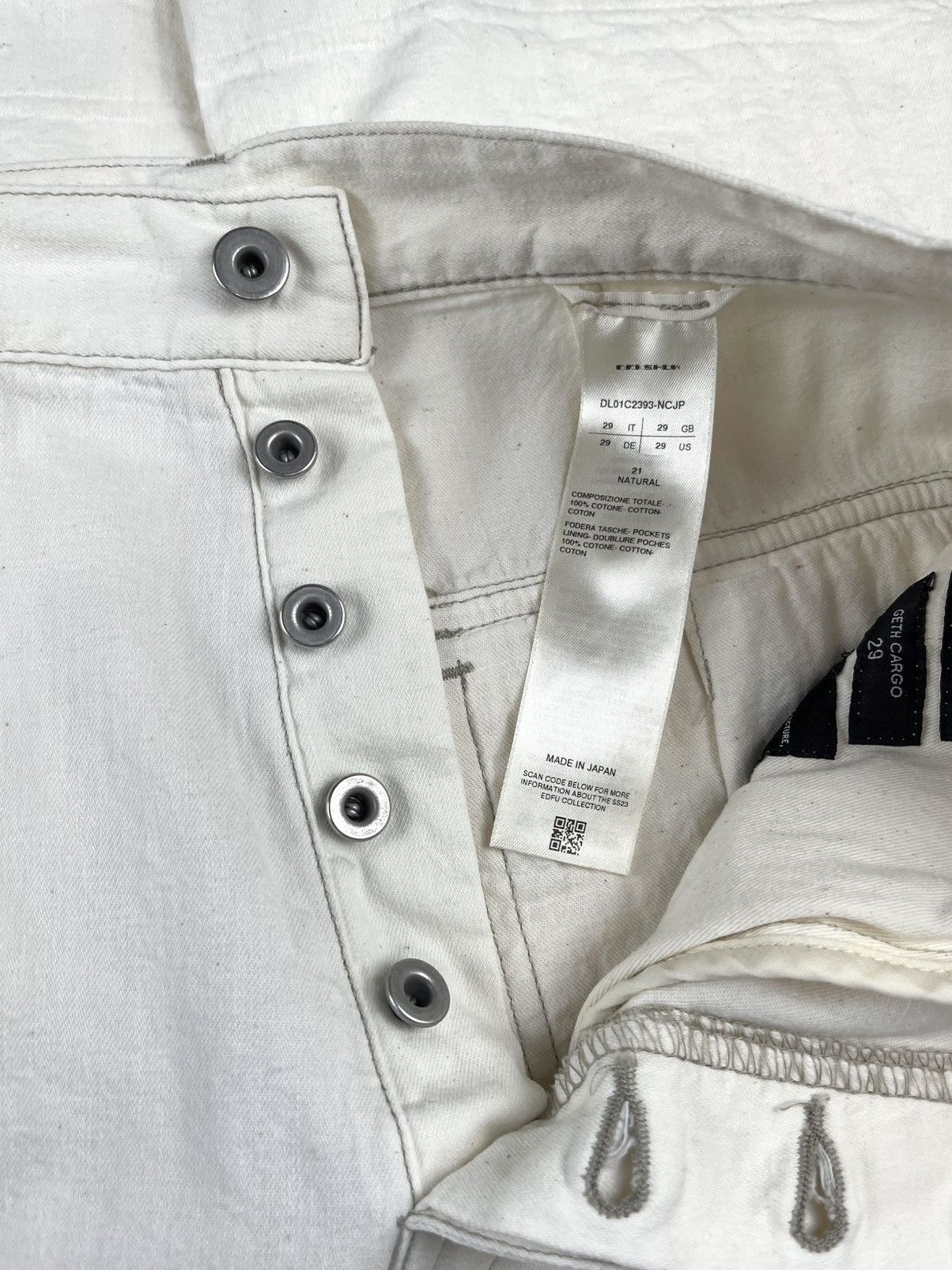 Rick Owens SS23 Rick Owens Edfu MIJ Geth Cargo Denim Jeans Wide Leg Size US 29 - 8 Thumbnail