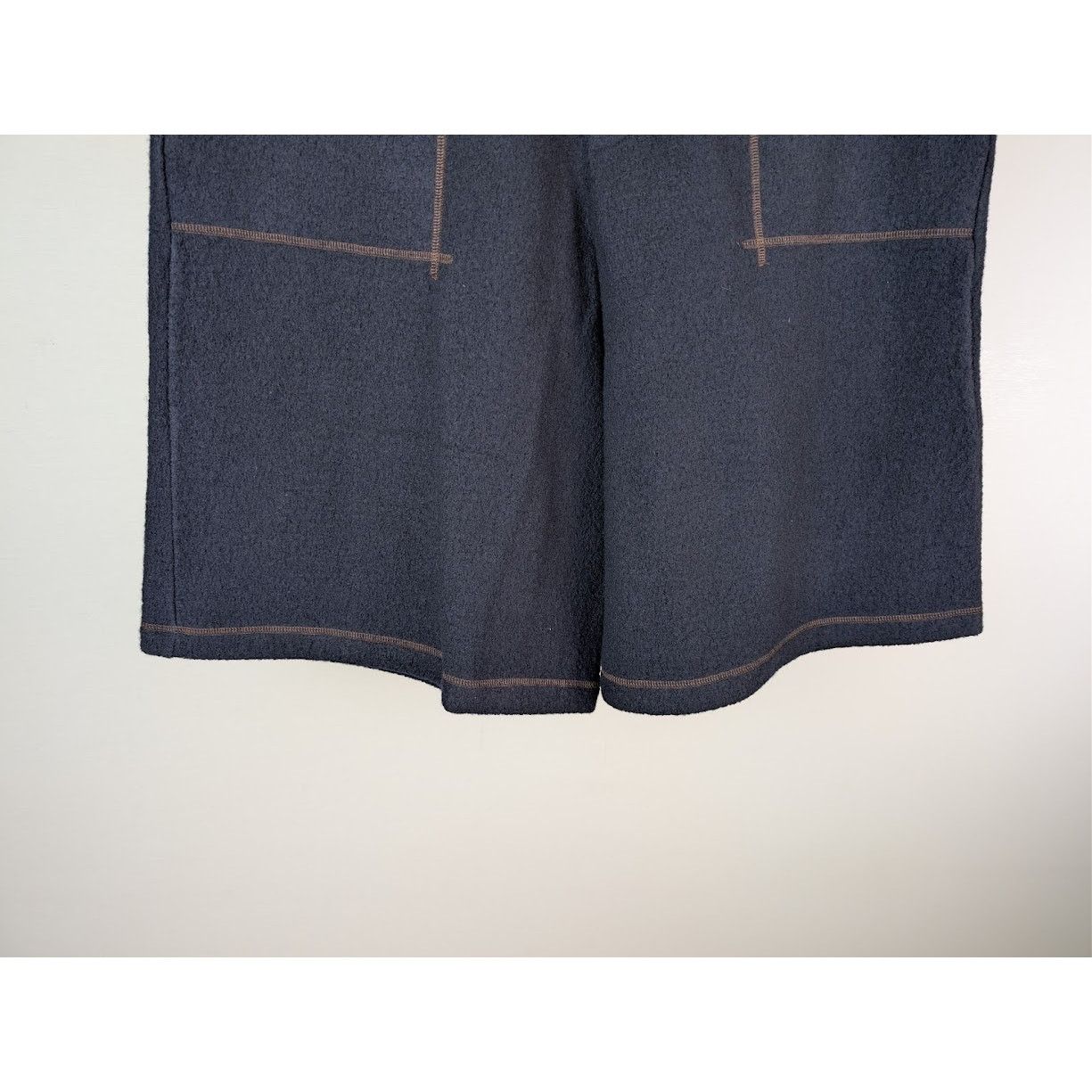 o1rshd1 Boiled Wool Jersey Shorts in Navy