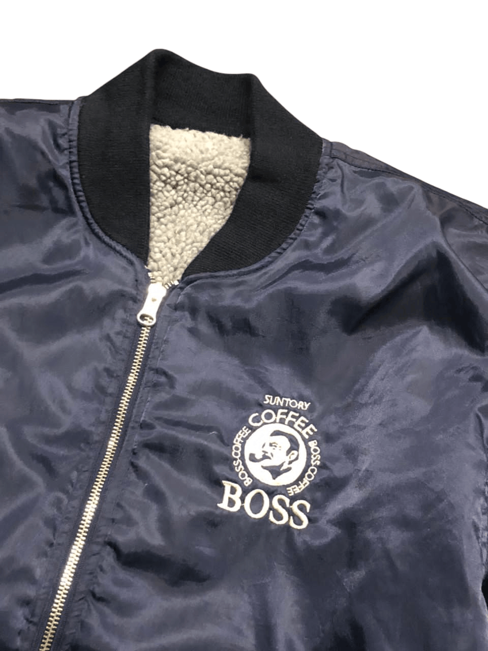 Japanese Brand Suntory Boss Coffee Ma-1 Bomber Jacket Sherpa Rivesible Size US M / EU 48-50 / 2 - 6 Thumbnail