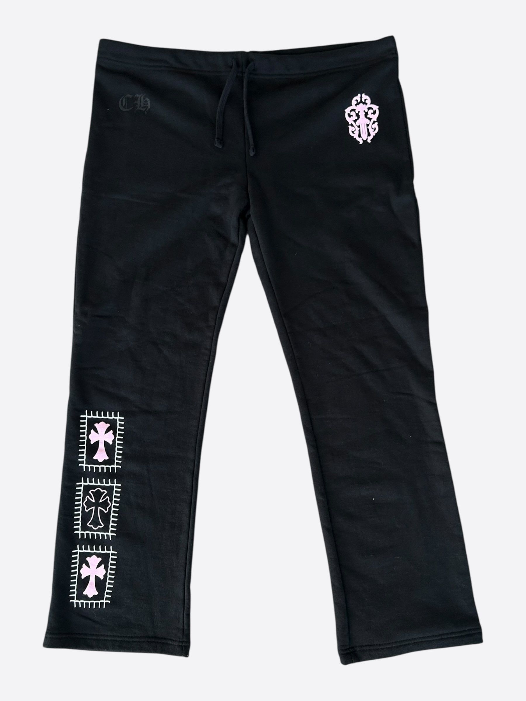 Chrome Hearts Chrome Hearts Black & Pink Deadly Doll Sweatpants Size US 36 / EU 52 - 1 Thumbnail