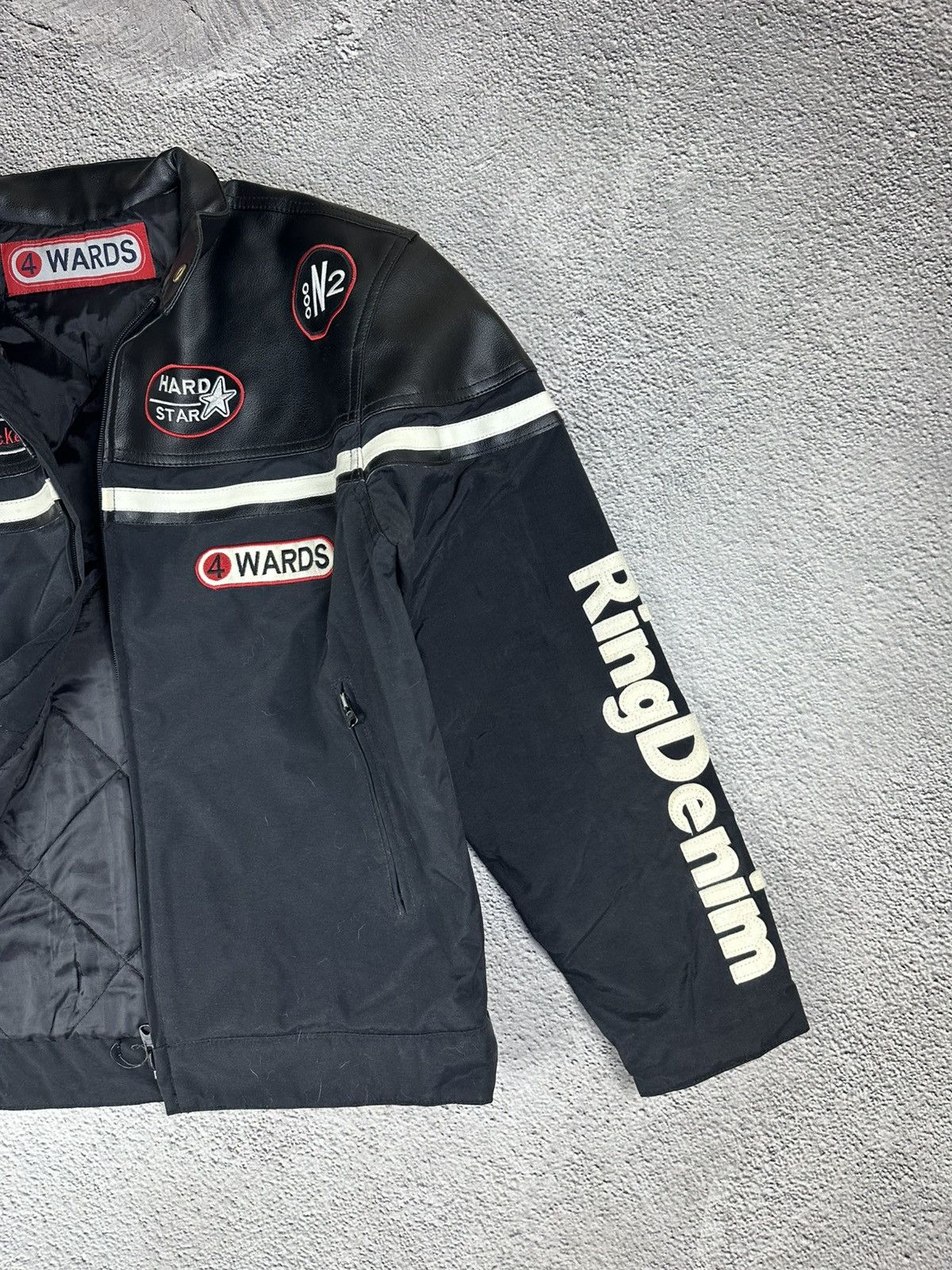 Other Vintage Racing Jacket Wards RingDenim Stop’n Feel Free Motor Size US L / EU 52-54 / 3 - 7 Thumbnail