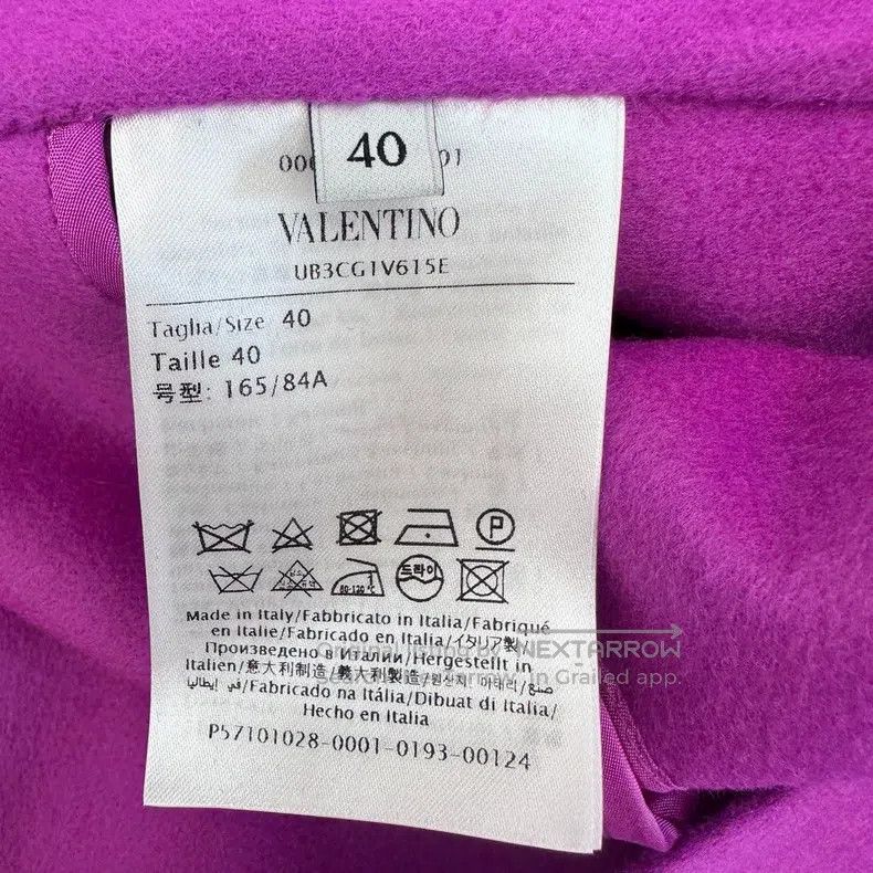 Valentino Valentino Dragon fruit cloak coat Size S / US 4 / IT 40 - 5 Thumbnail