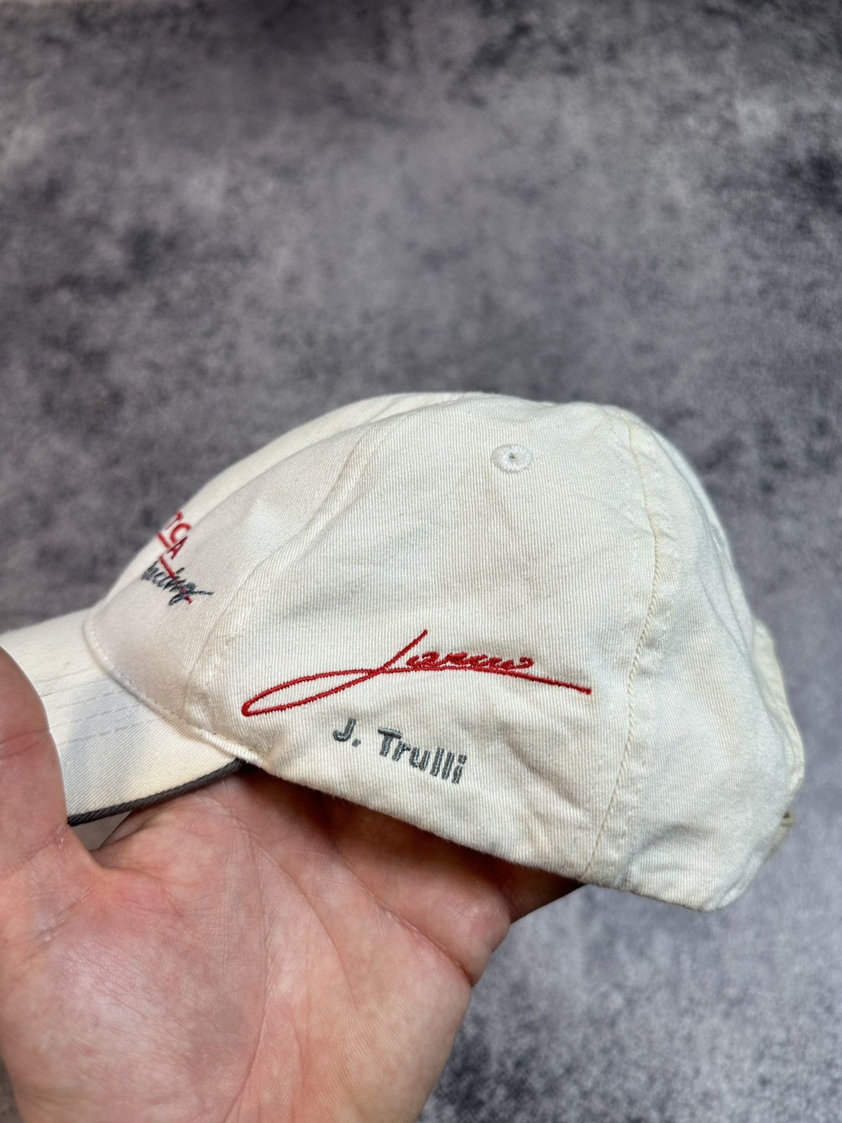 Japanese Brand Vintage Panasonic Toyota Racing Logo Cap Grand Prix Rare Size ONE SIZE - 5 Thumbnail