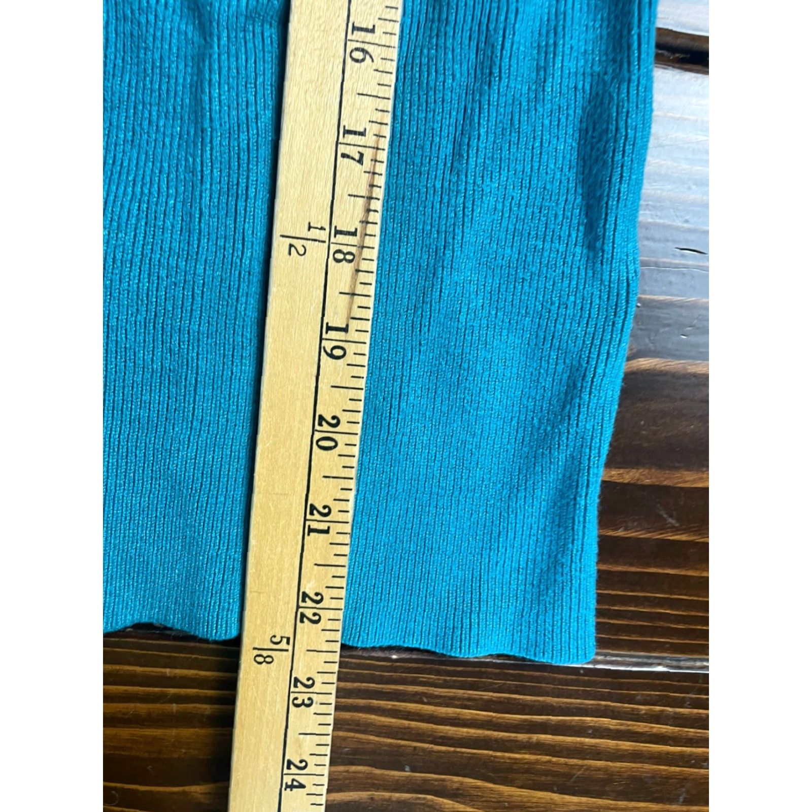 Apt. 9 Apt. 9 Cardigan Sweater, Women's Size M, Blue, 3/4 Sleeve, V-Neck, Regular Fit, Casual, Fall Winter Spring, Women Size M / US 6-8 / IT 42-44 - 5 Thumbnail