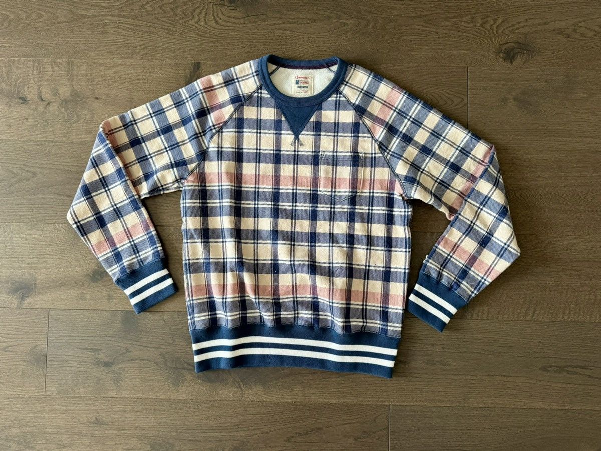 Champion Made In Canada Todd Snyder Champion Todd Snyder Checkered Sweatshirt Made In Canada Grailed