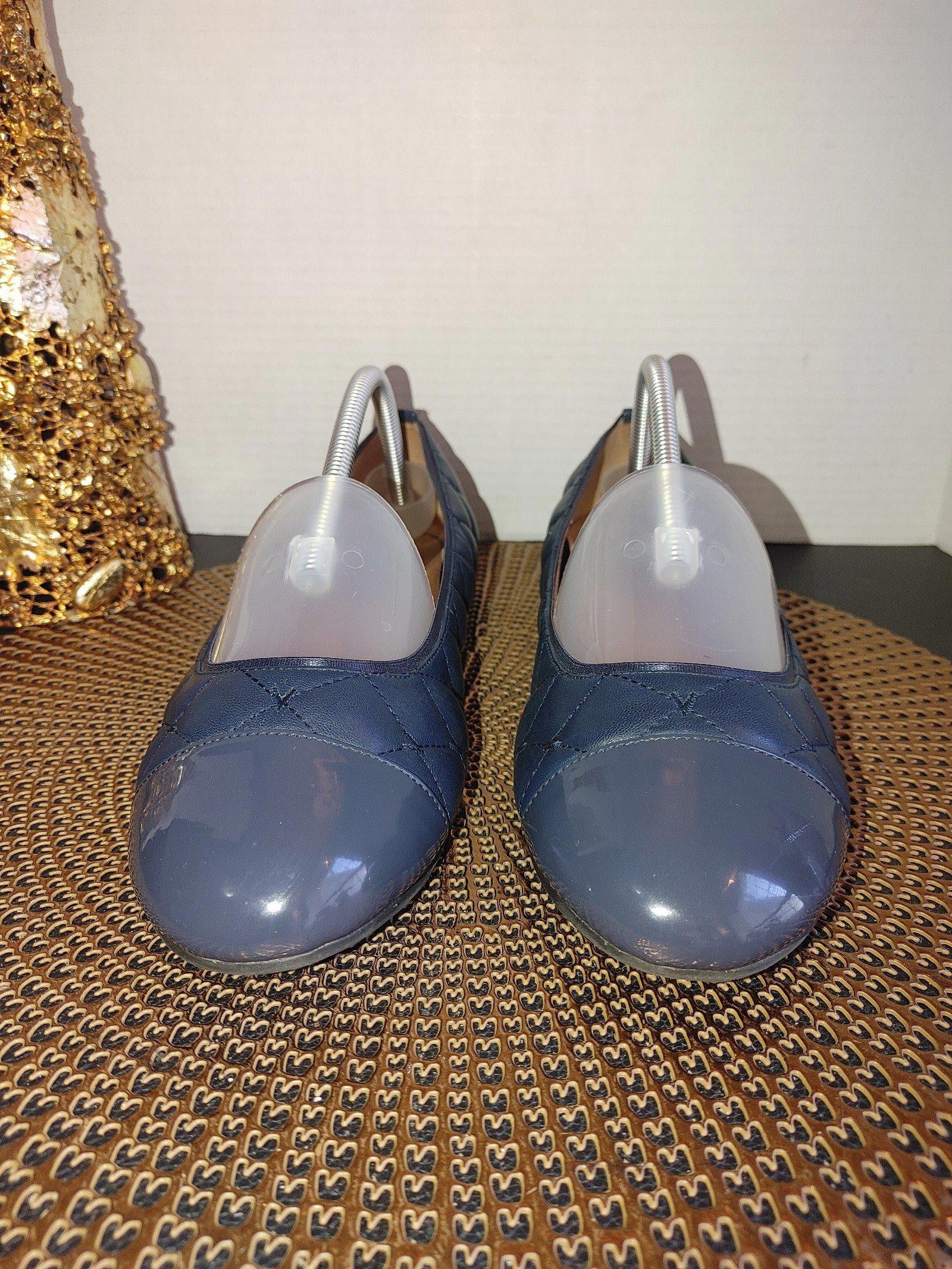 Vionic Stylish Navy Blue Quilted Ballet Flats Vionic Size 8 Size US 8 / IT 38 - 2 Thumbnail