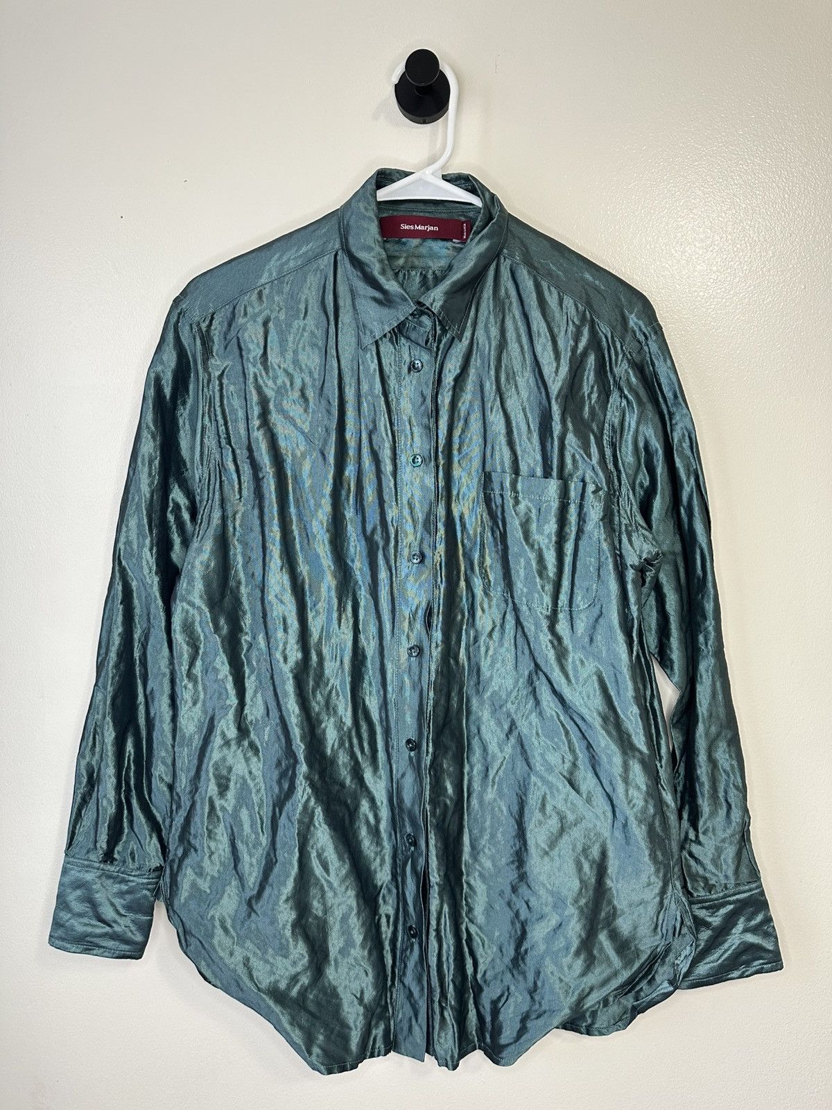 Sies Marjan Sies Marjan Crinkle Silk shirt Size M / US 6-8 / IT 42-44 - 2 Thumbnail