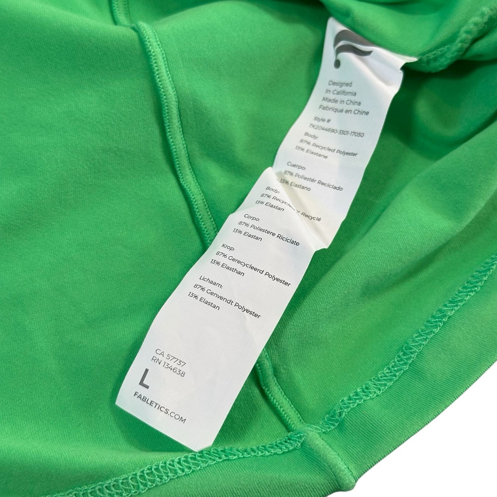 Fabletics Fabletics Women's Phoenix Racerback Tank Top Green Size L/10 Size L / US 10 / IT 46 - 6 Thumbnail