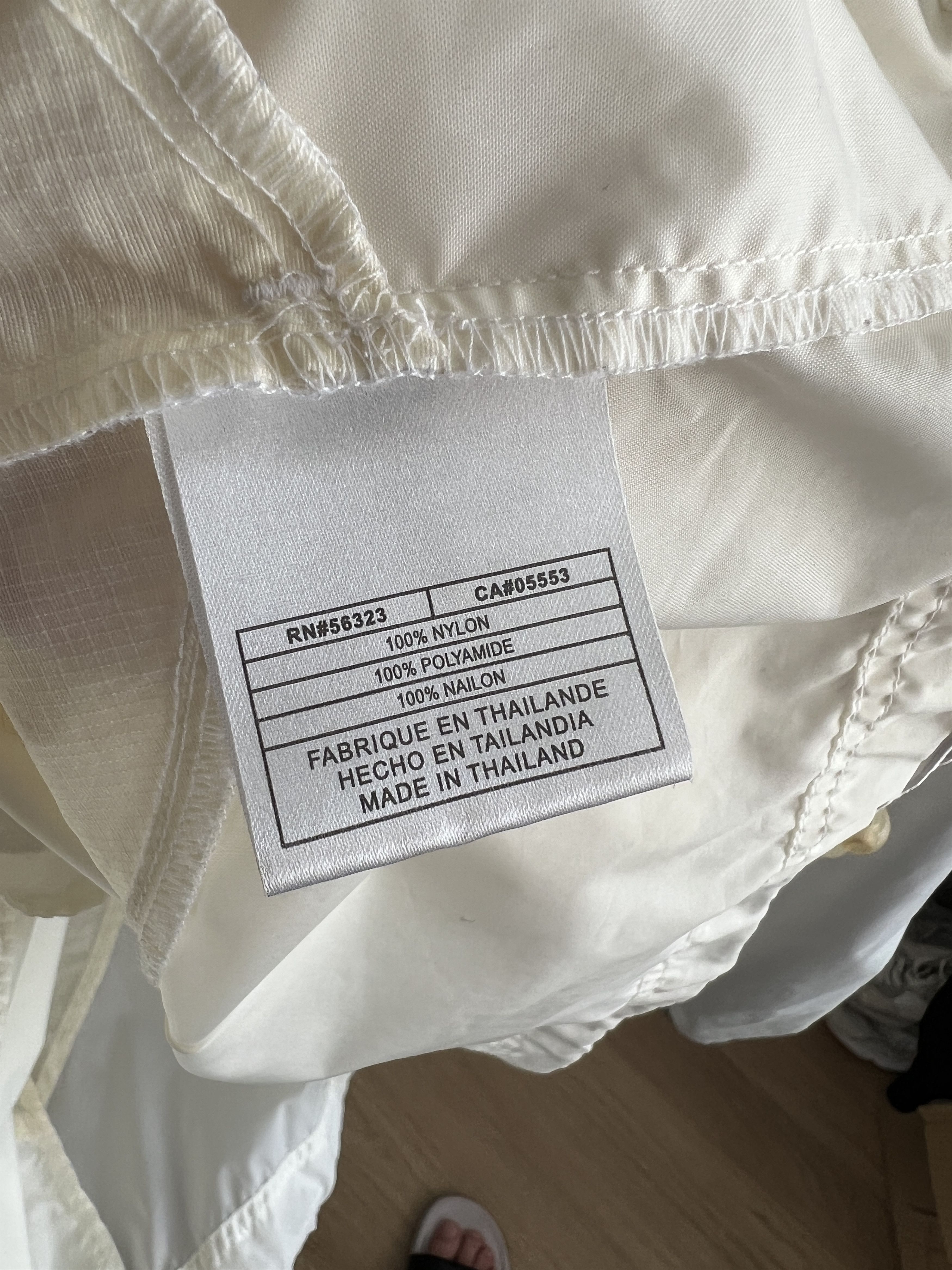 Nike × Vintage Nike Windbreaker Vintage Swoosh Zipper Cream Y2K Drill Size US XXL / EU 58 / 5 - 10 Thumbnail