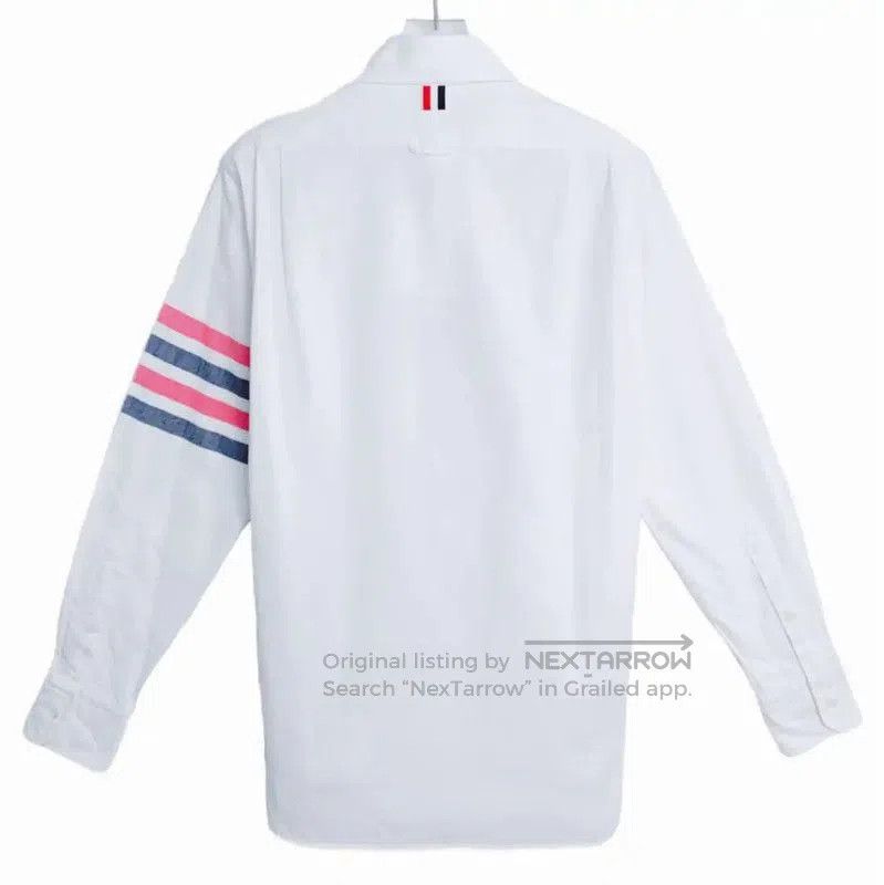 Thom Browne Thom Browne Men's White Cotton Shirt . Size US M / EU 48-50 / 2 - 2 Thumbnail