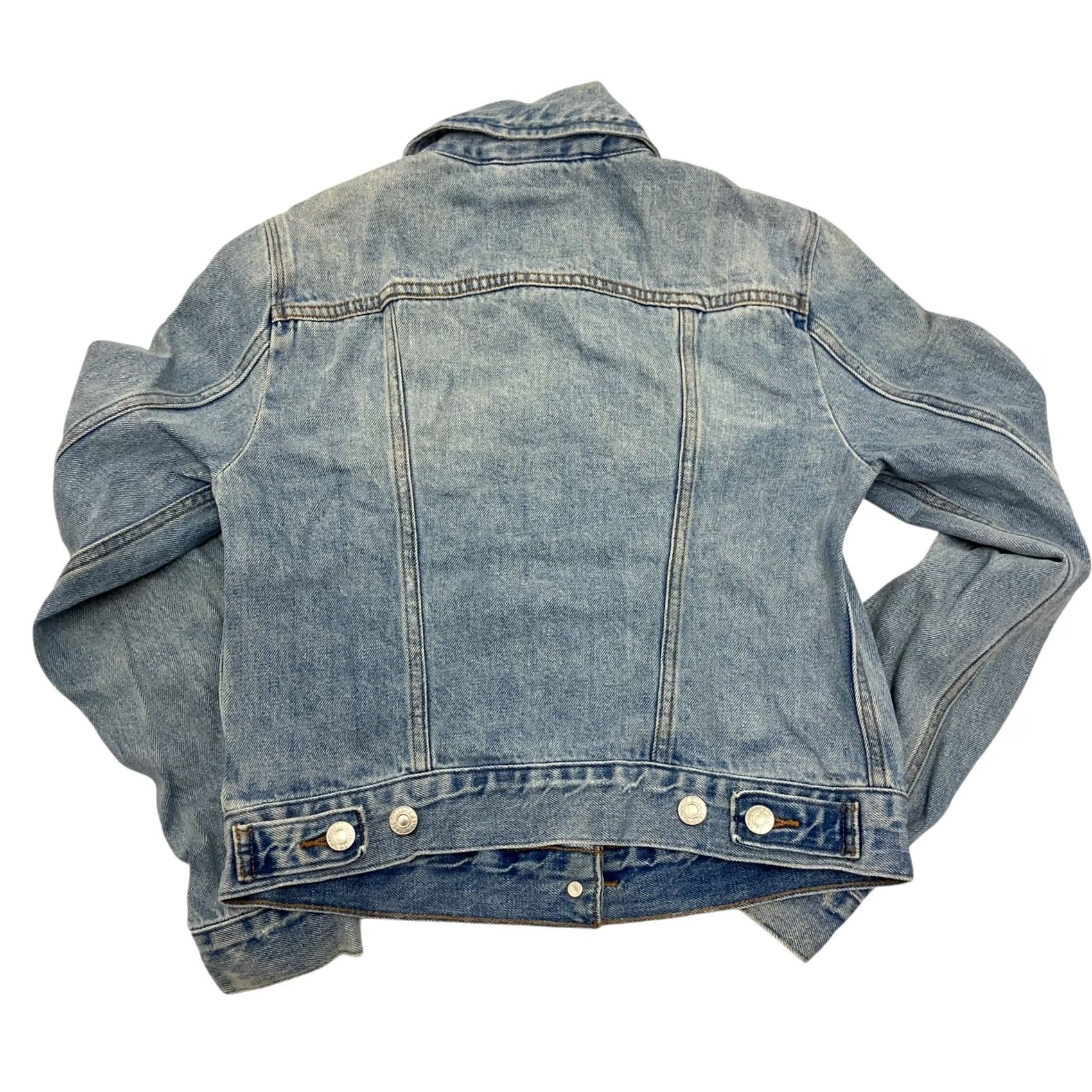 Levi's Levi’s Denim Jacket Womens Small Trucker Light Wash Fitted Red Tab Denim Jacket Blues Size S / US 4 / IT 40 - 4 Thumbnail