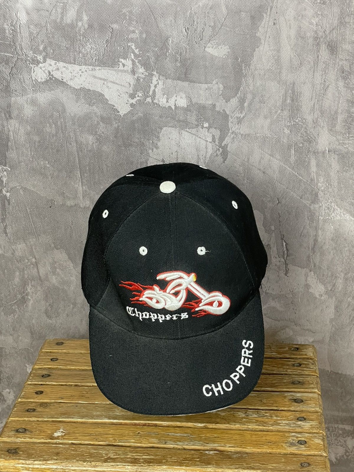 West Coast Choppers Vintage Y2K’s Choppers Flames Motorcycle Strapback Hat Cap Size ONE SIZE - 1 Thumbnail