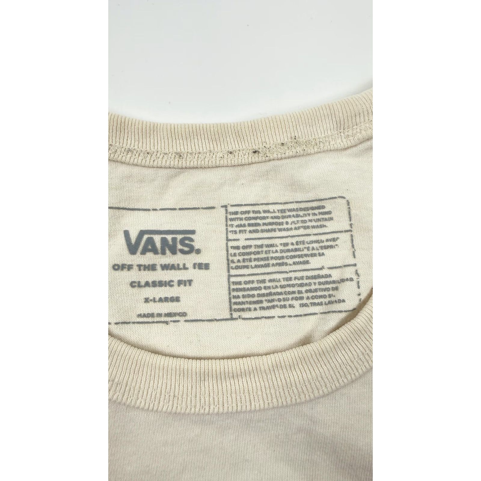 Vans VANS Shirt Mens XL White Off The Wall Tee Skate Crewneck Classic Fit Logo Shirts Size US XL / EU 56 / 4 - 6 Thumbnail